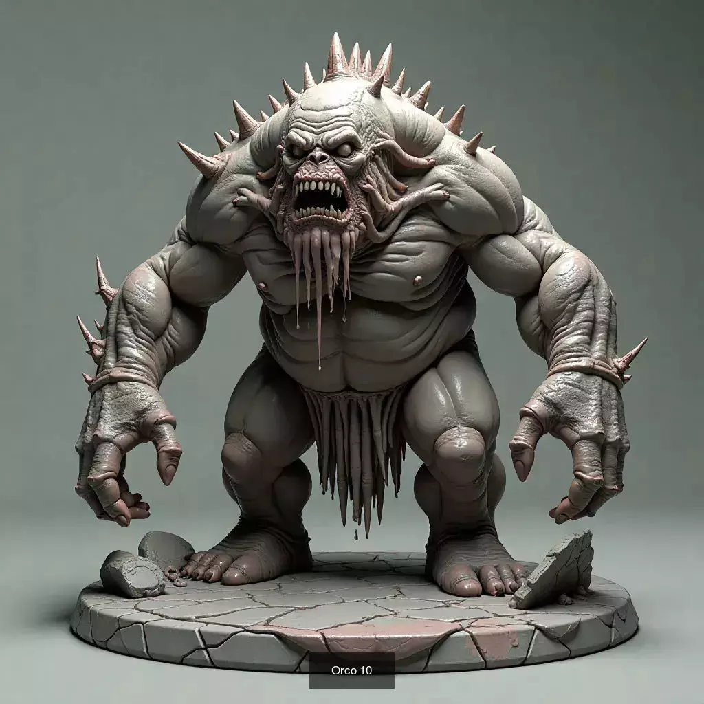 Horda Salvaje 30 Orcos STL para Impresion 3D 3D Model Collection_29