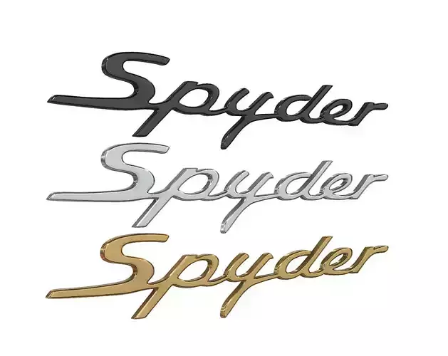 Spyder nameplate Porsche 