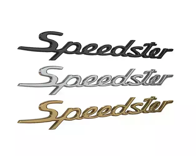 Speedster nameplate Porsche