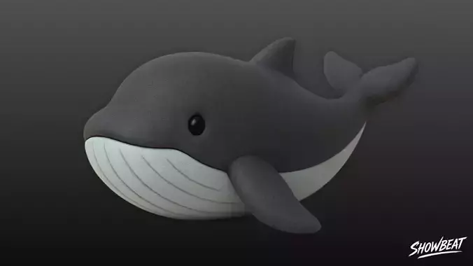 Cartoon Plush Whale