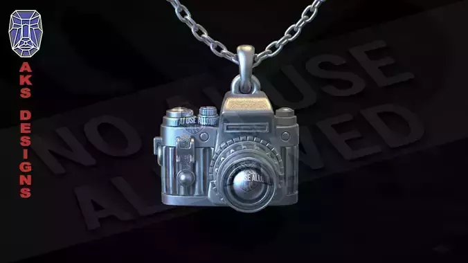 pendant jewelry camera v178 3D print model