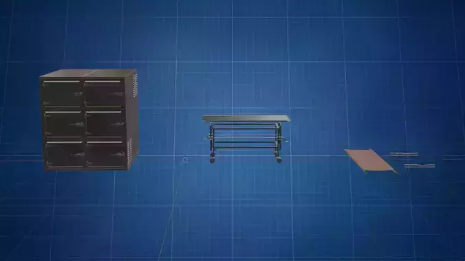 Morgue Freezing Gurney HP