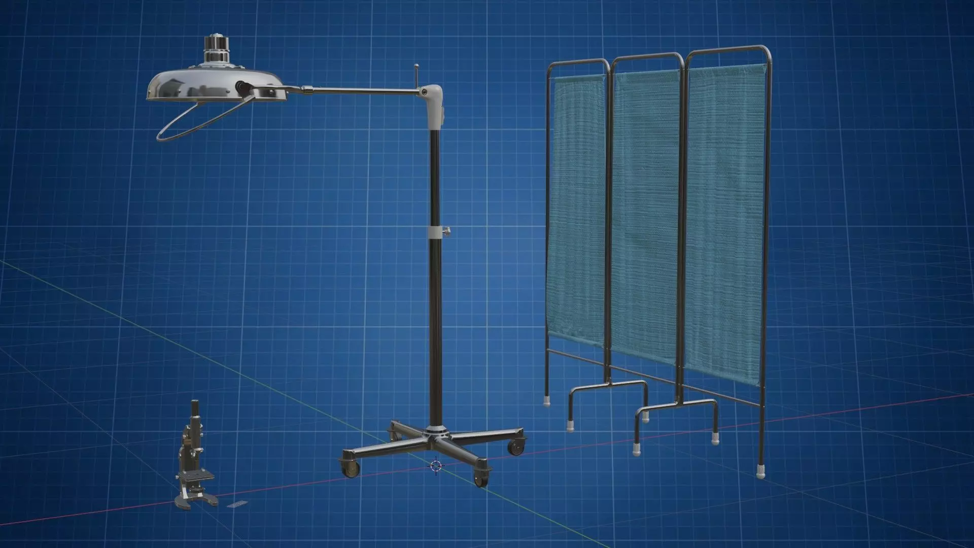 Microscope Lamp HP 3D model_5