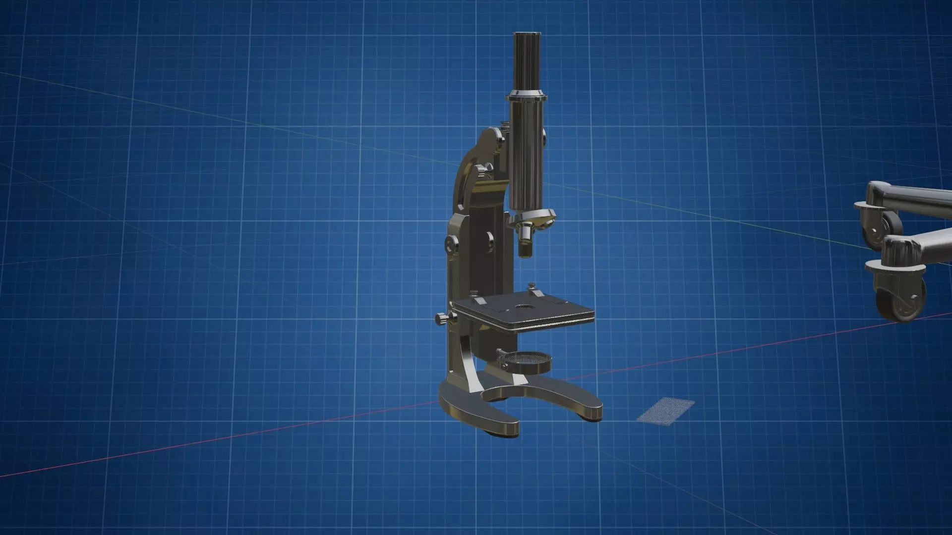 Microscope Lamp HP 3D model_2