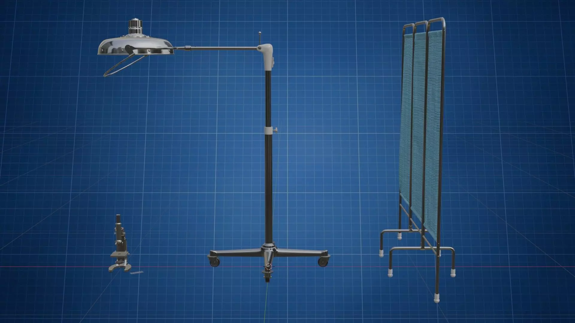 Microscope Lamp HP 3D model_0