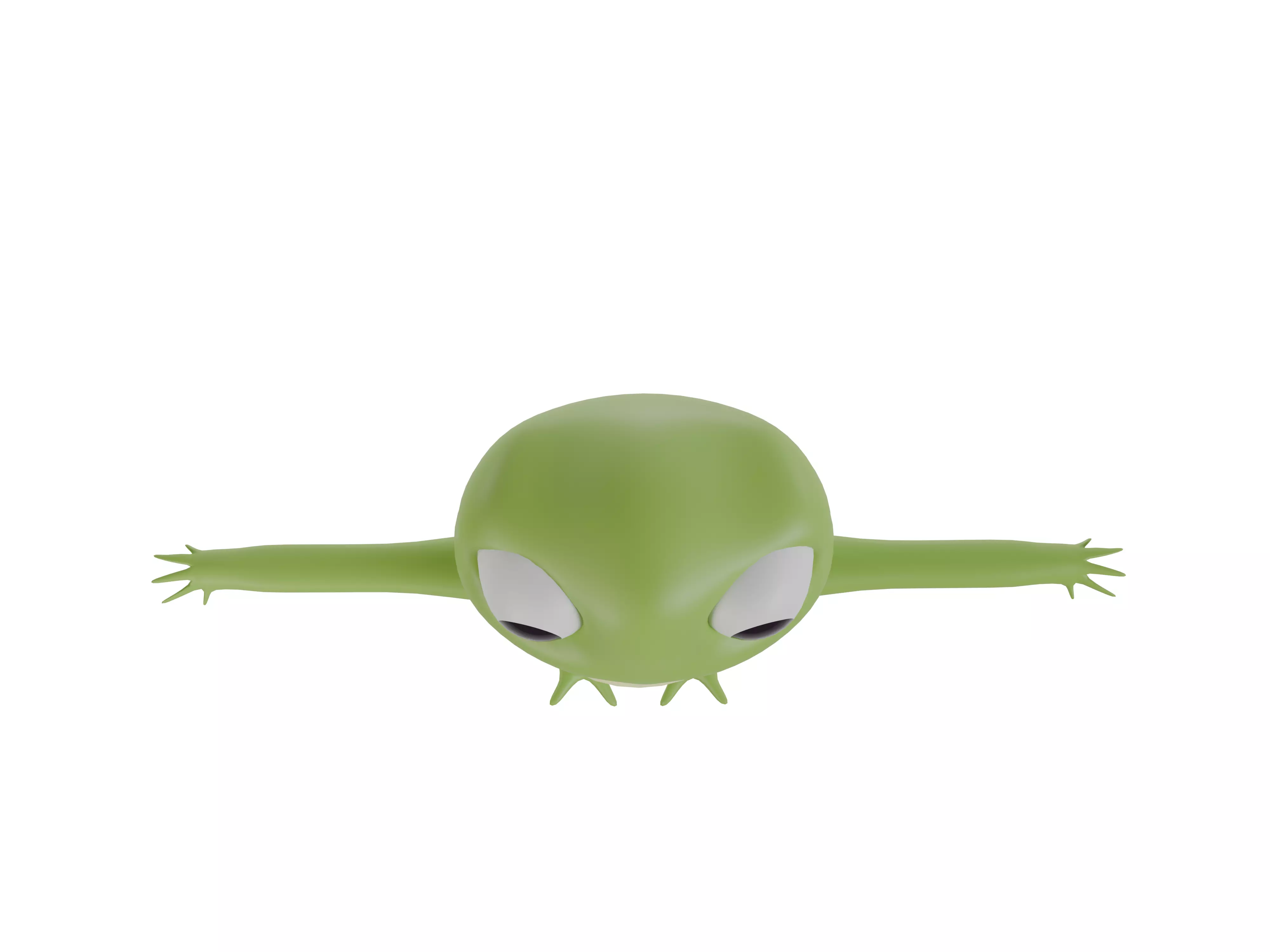 3D model of a cartoon frog 3D model_11