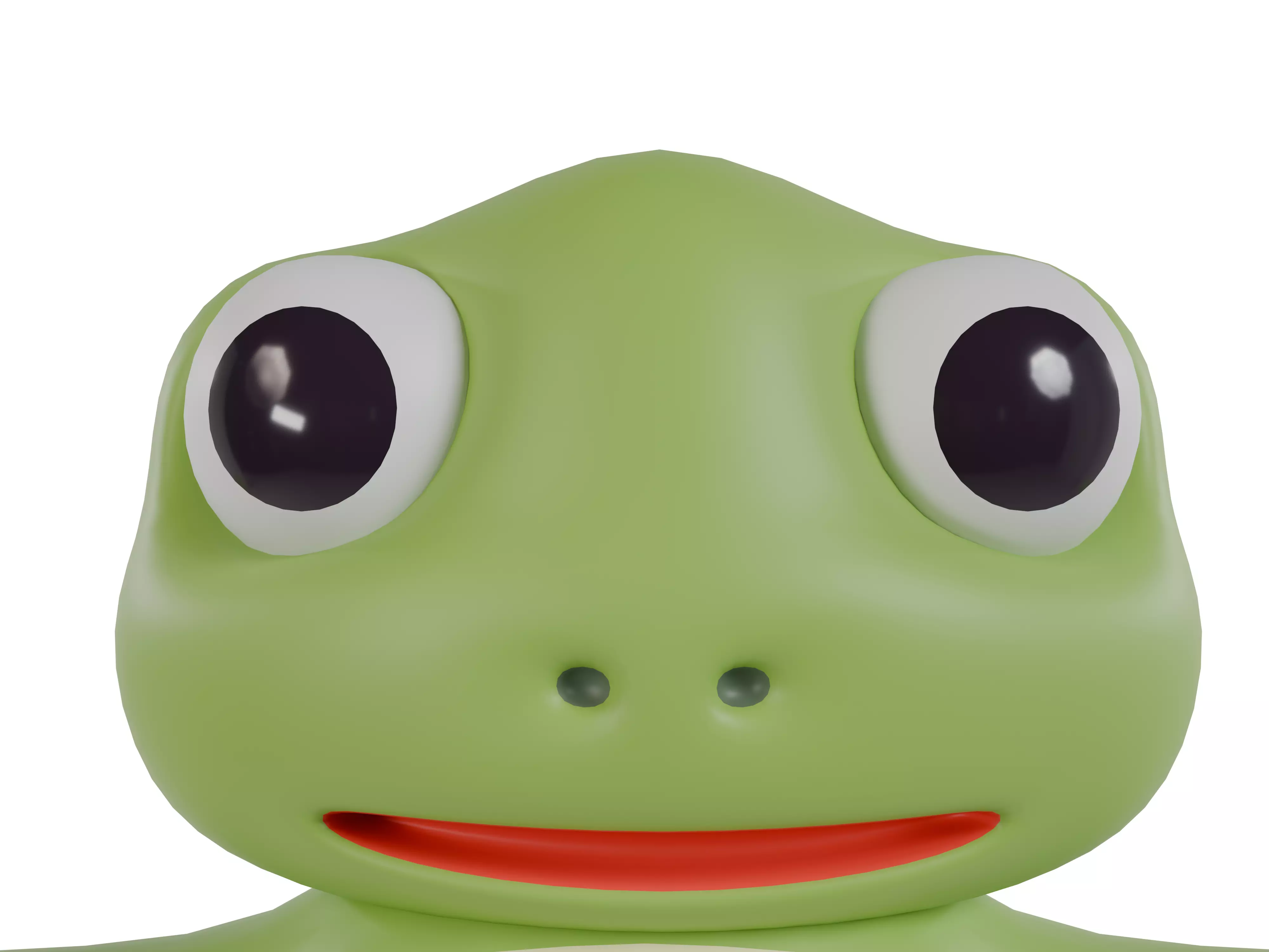 3D model of a cartoon frog 3D model_2