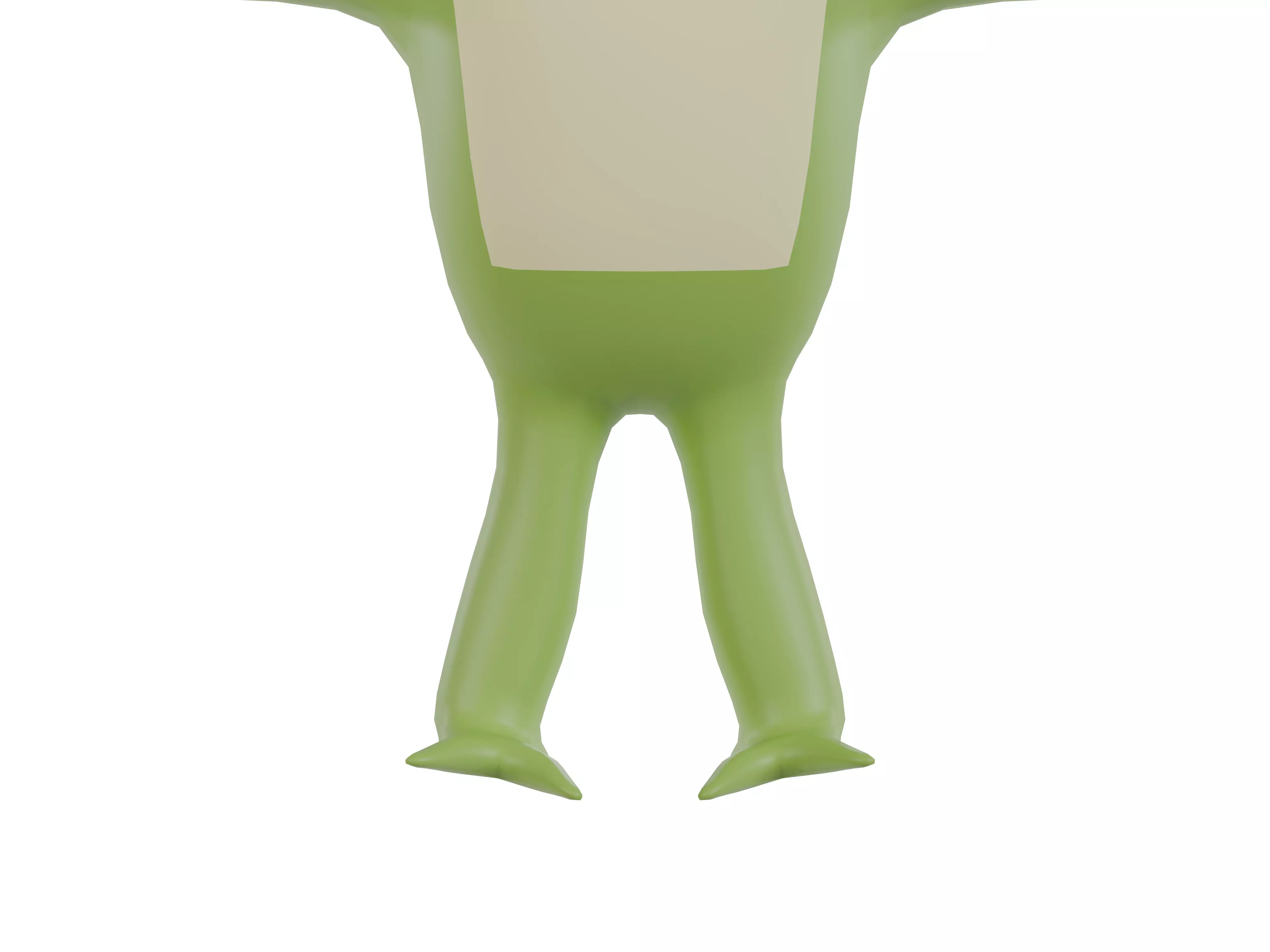 3D model of a cartoon frog 3D model_3