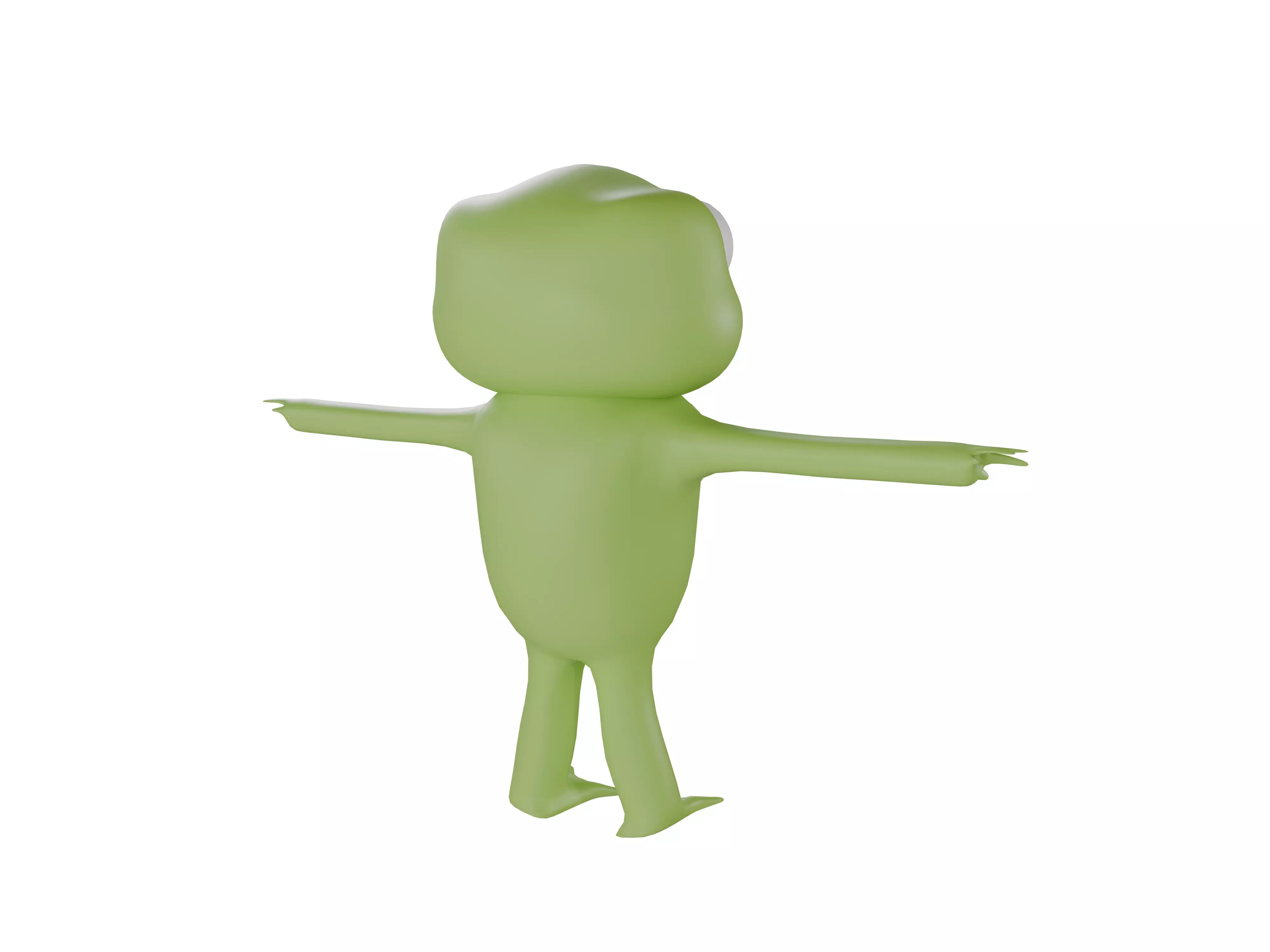 3D model of a cartoon frog 3D model_8