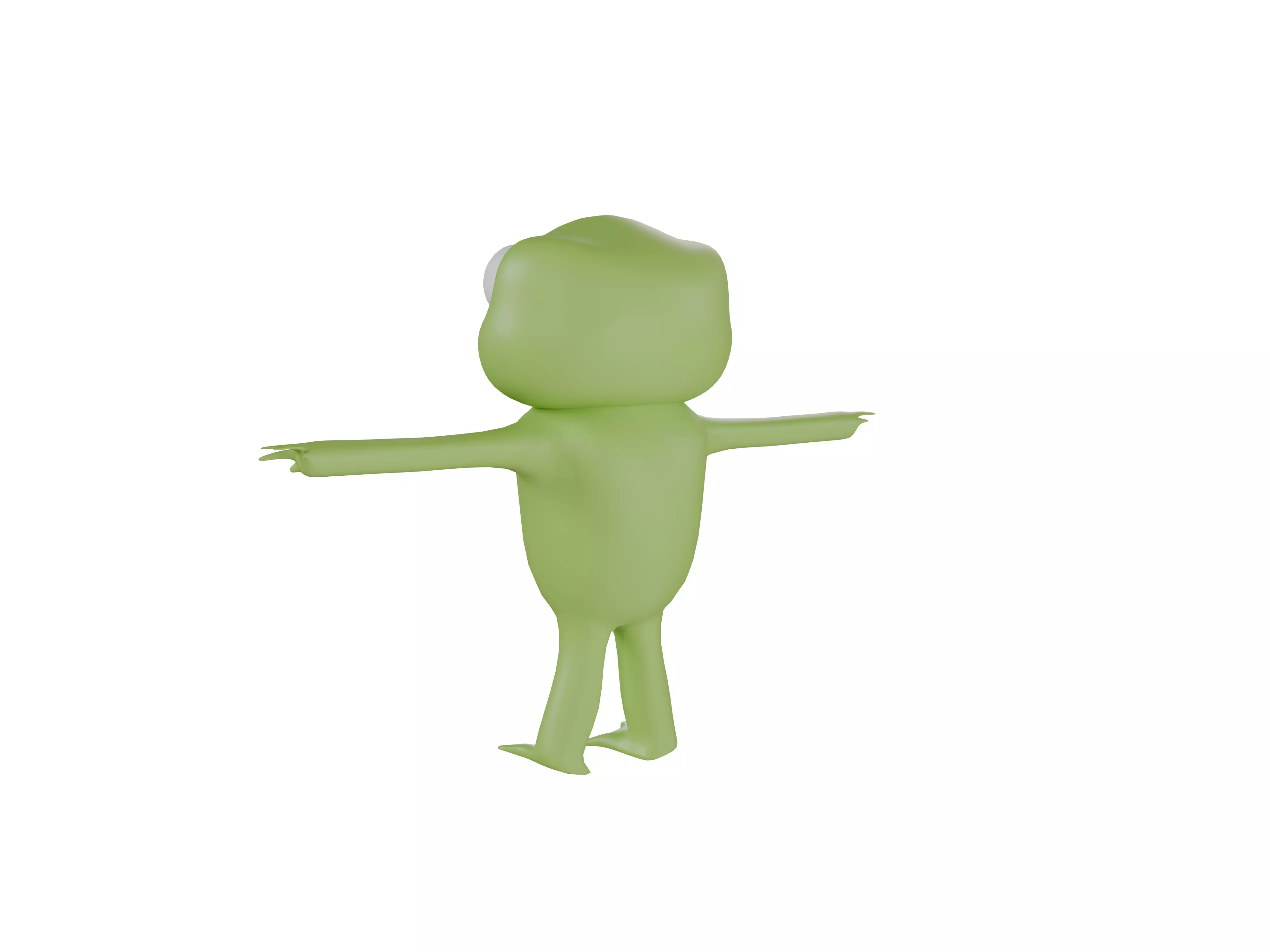 3D model of a cartoon frog 3D model_7