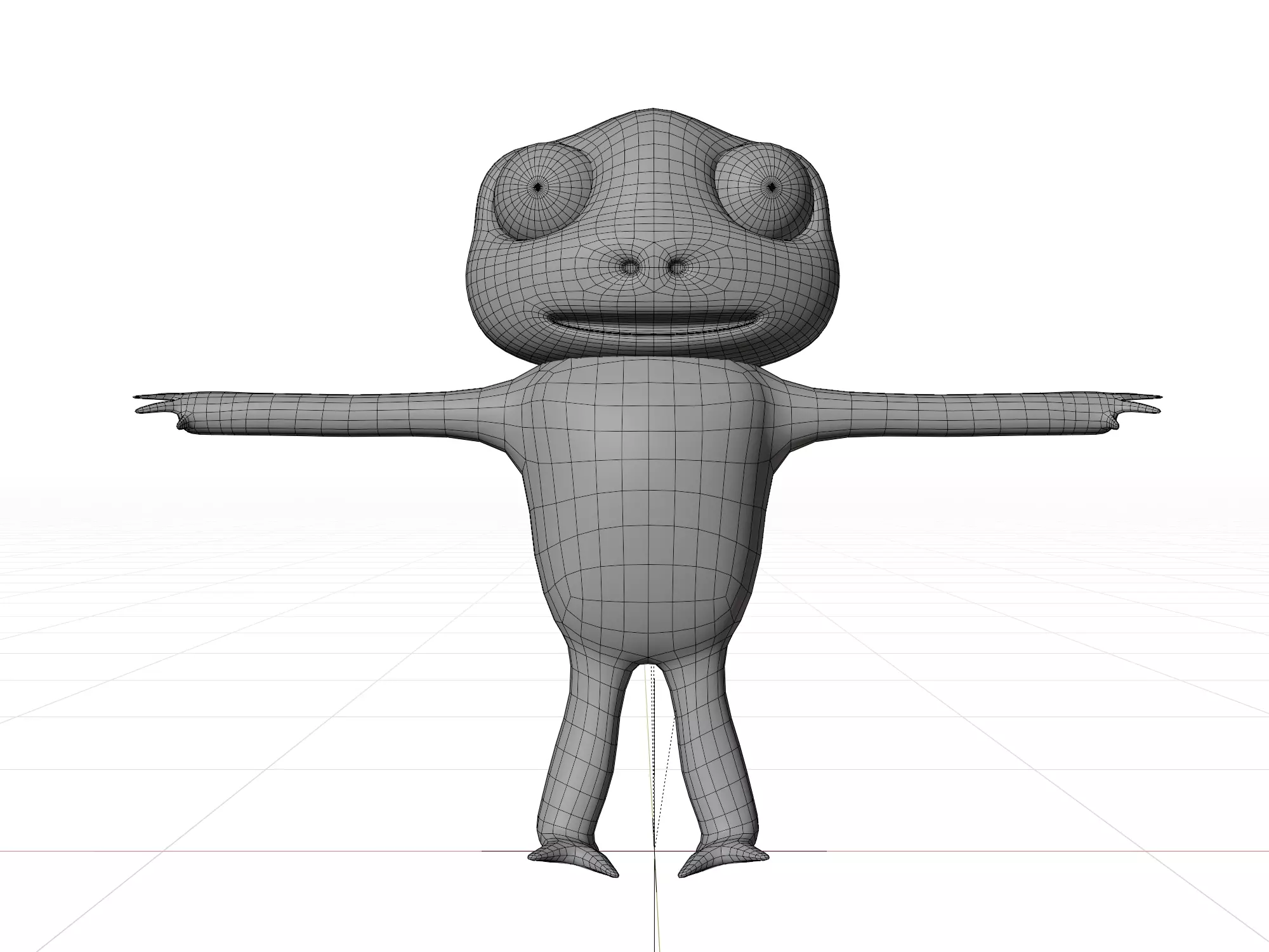 3D model of a cartoon frog 3D model_12