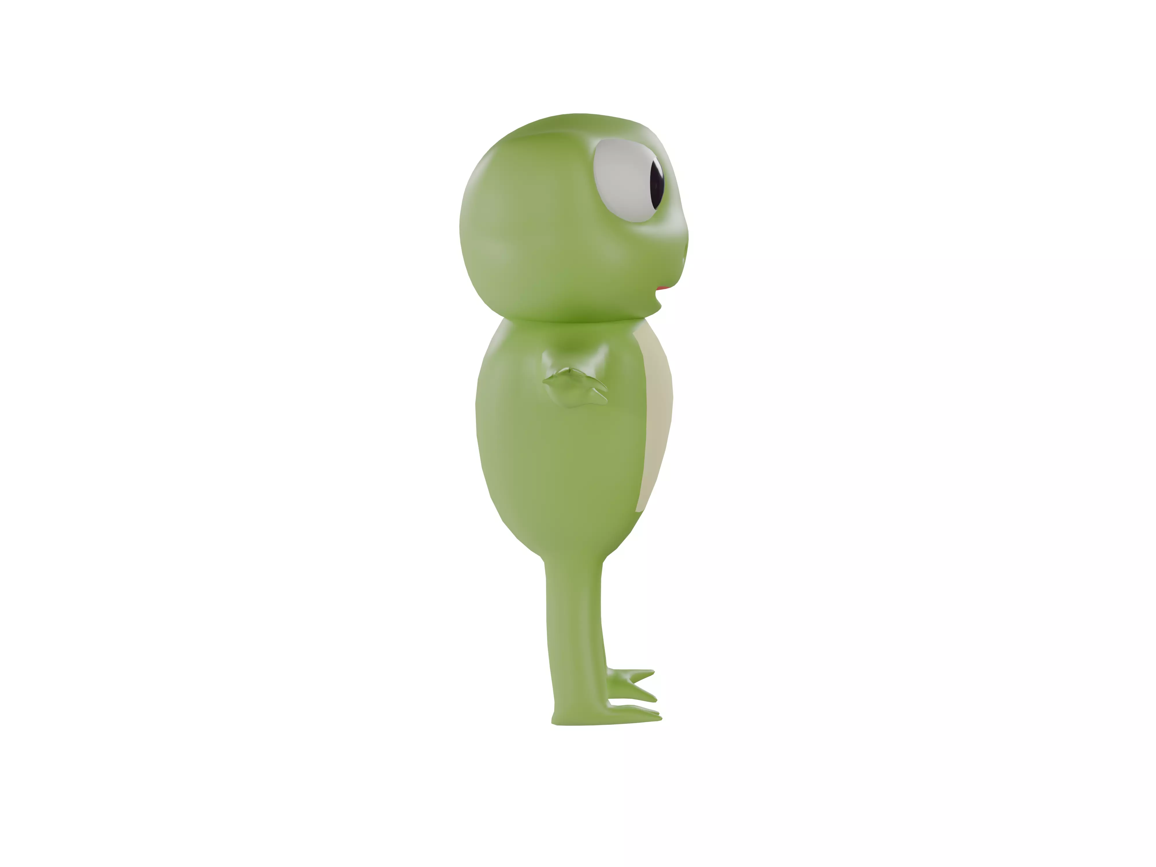 3D model of a cartoon frog 3D model_9