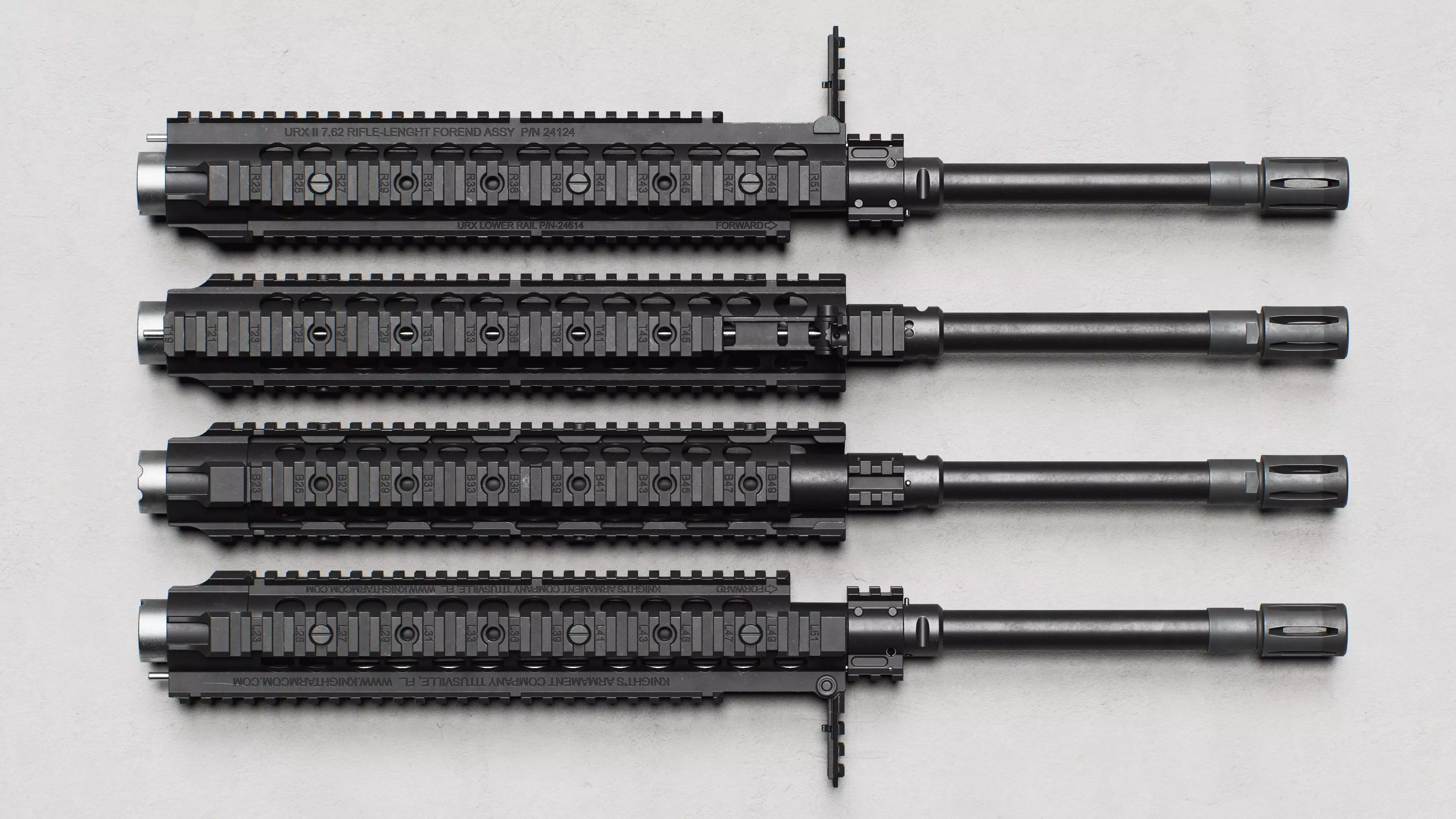 3D model KAC - M110 - URX-2 Handguard - Replica VR / AR / low-poly