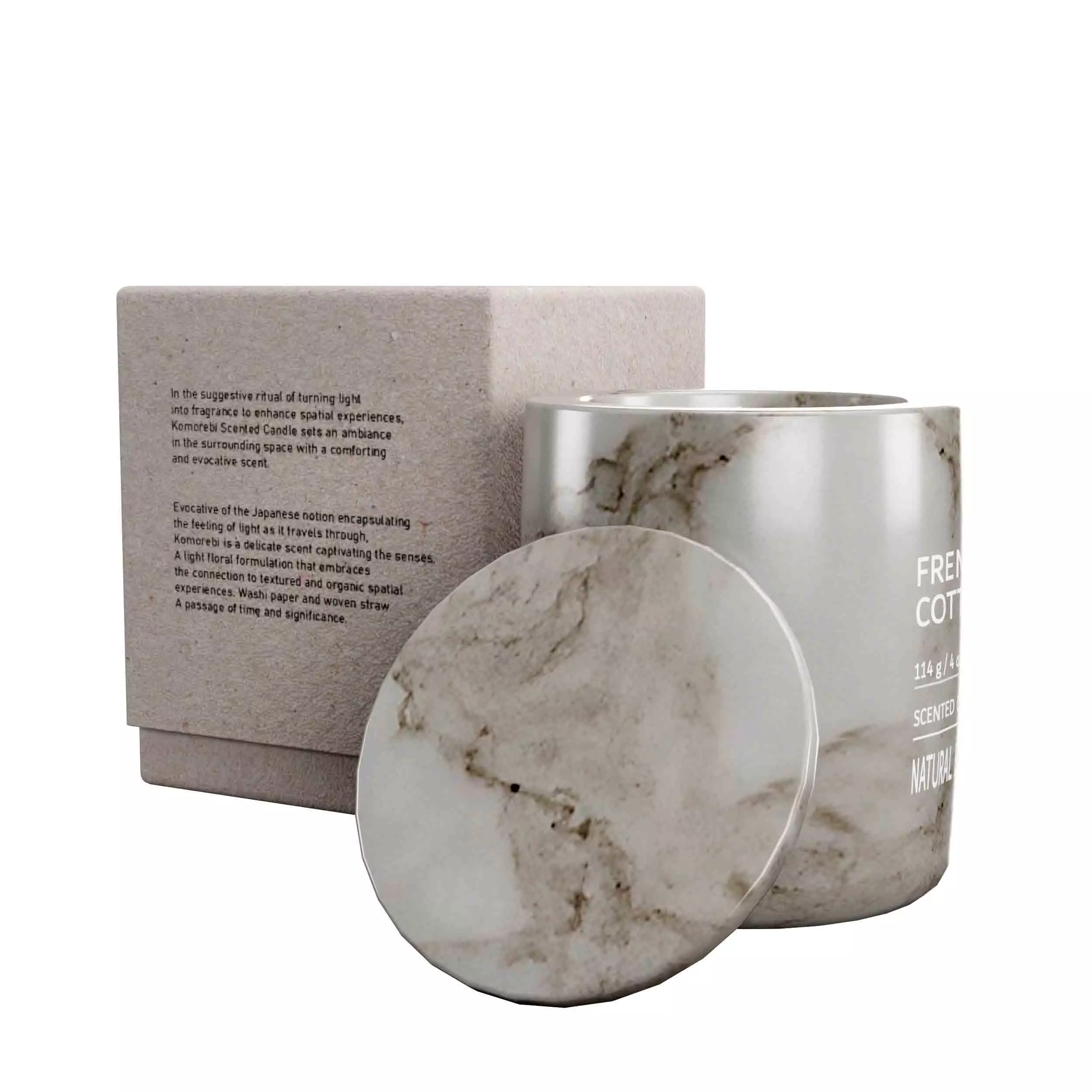 Candle with box 3D model_2