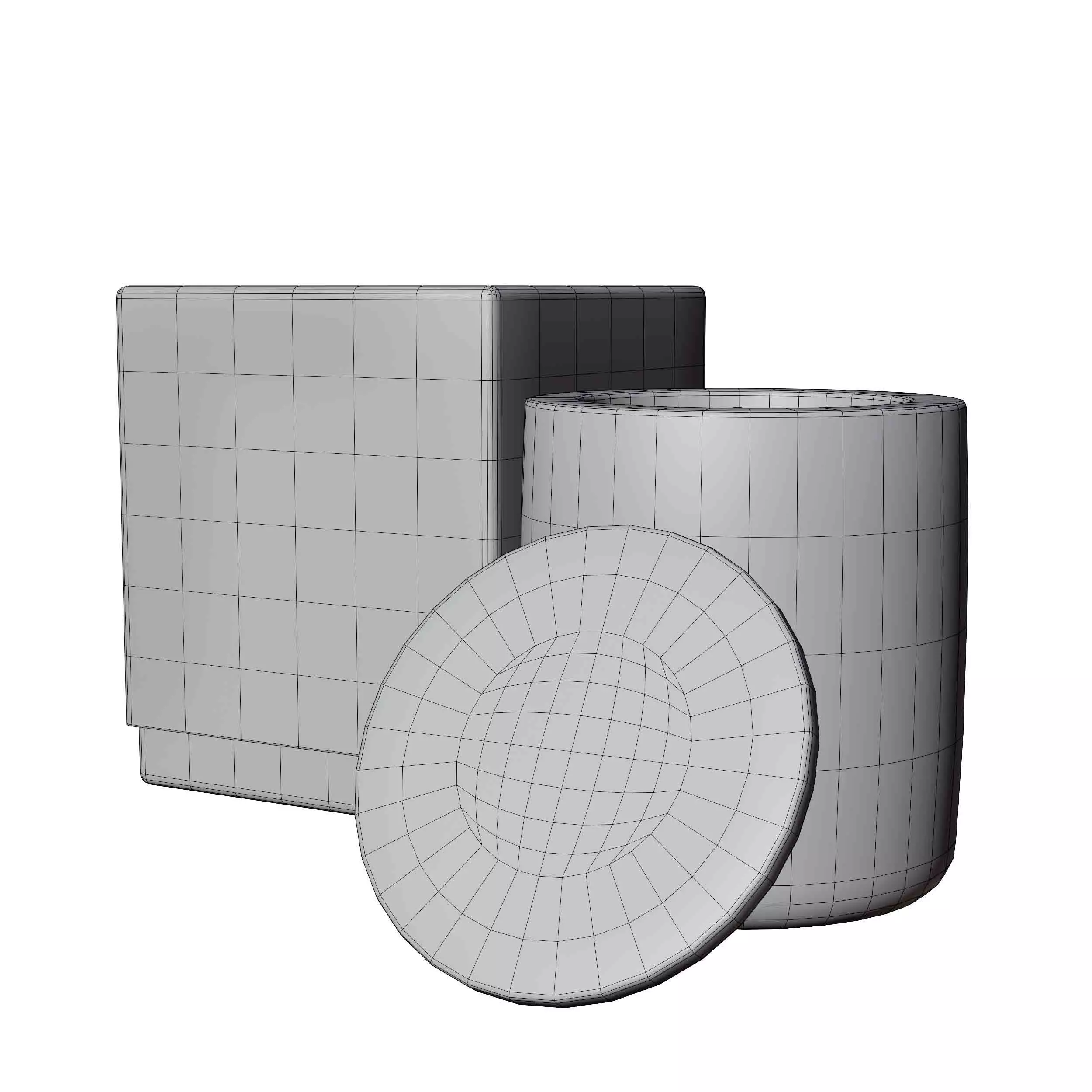 Candle with box 3D model_4