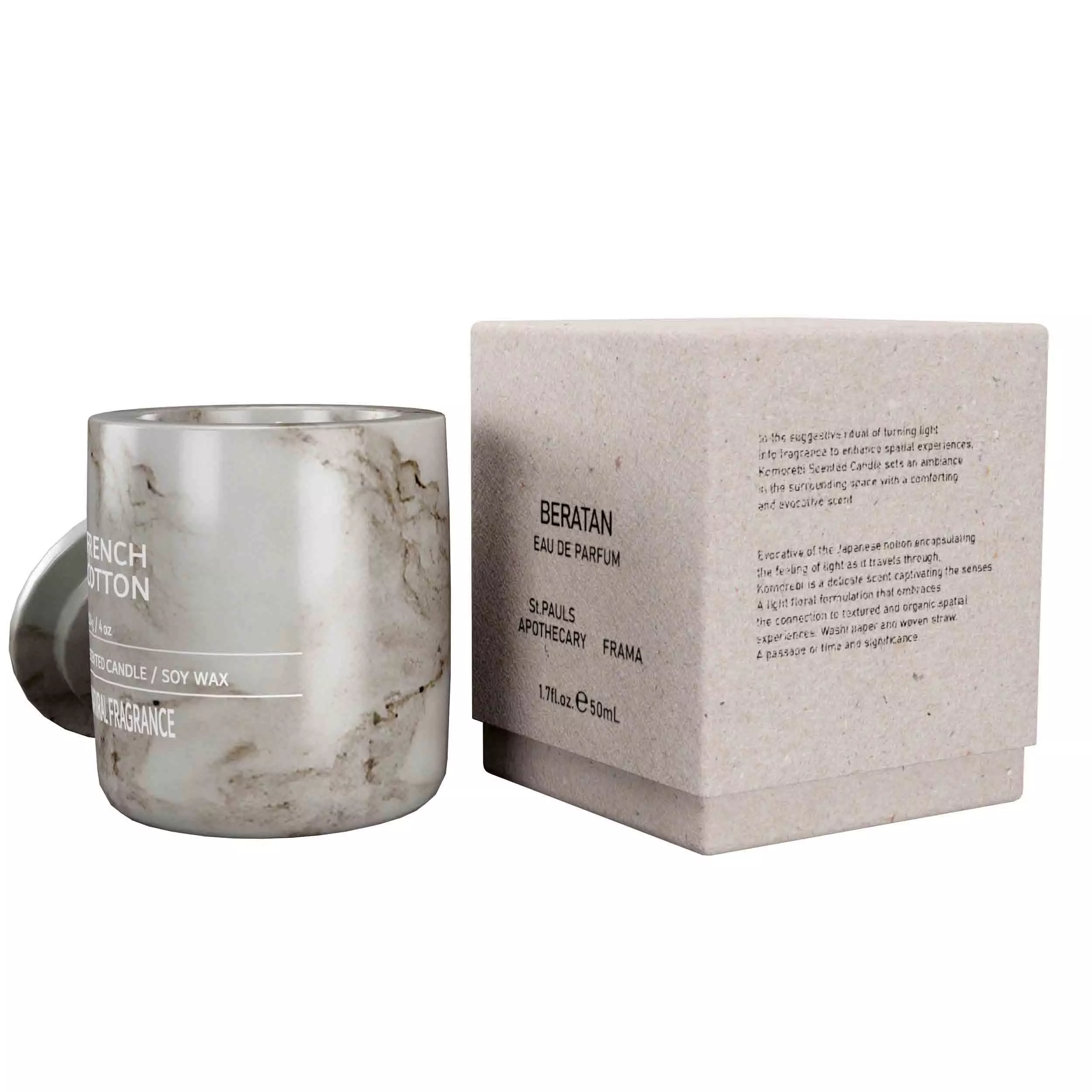 Candle with box 3D model_3