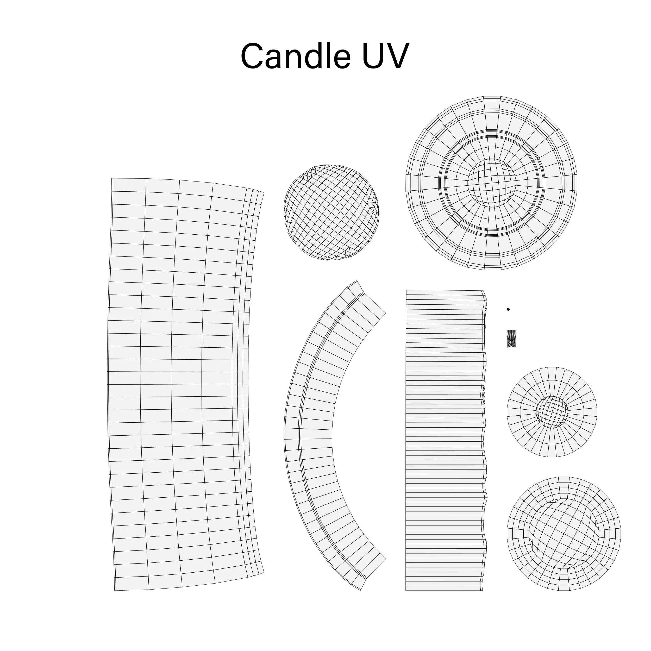 Candle with box 3D model_6