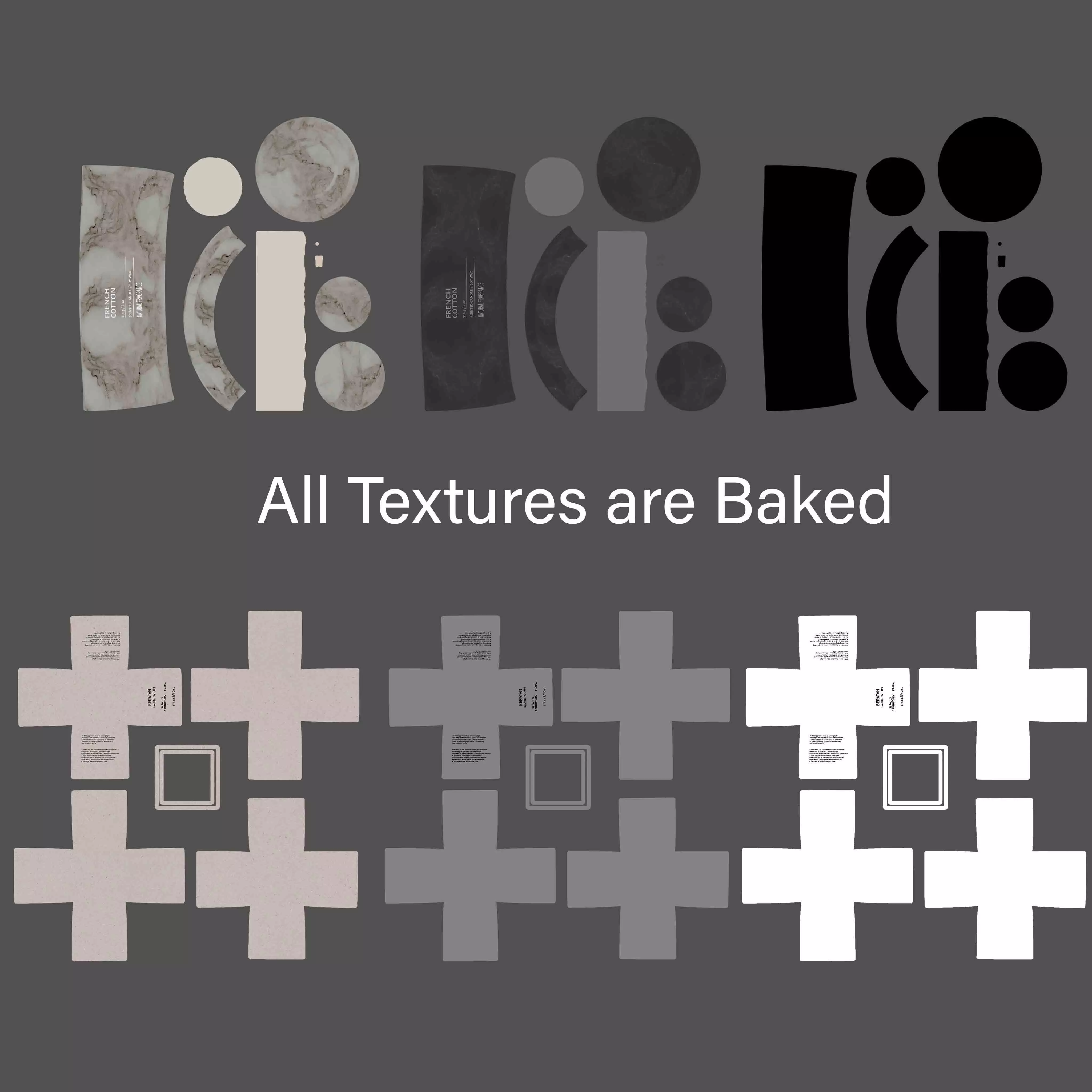 Candle with box 3D model_7