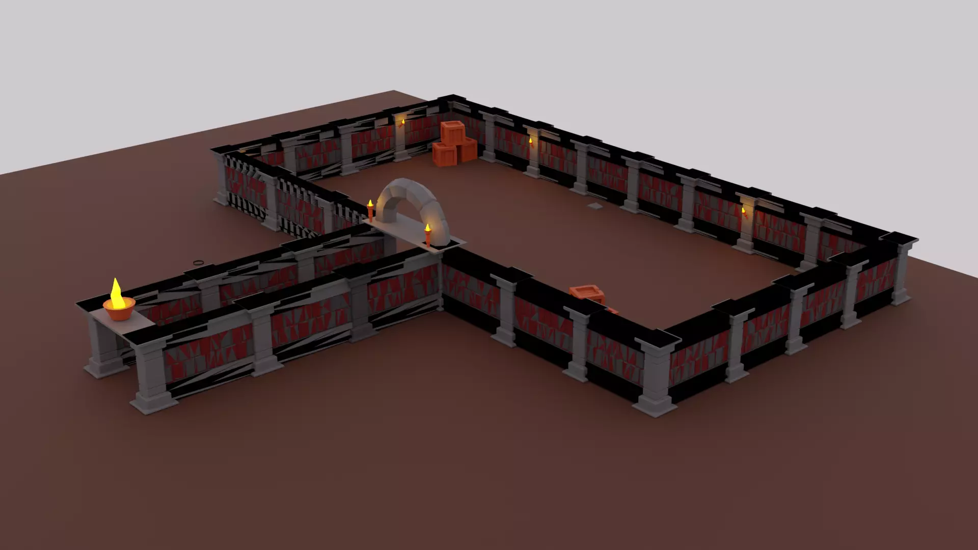 Game Ready Ancient Place Low-poly 3D model_0