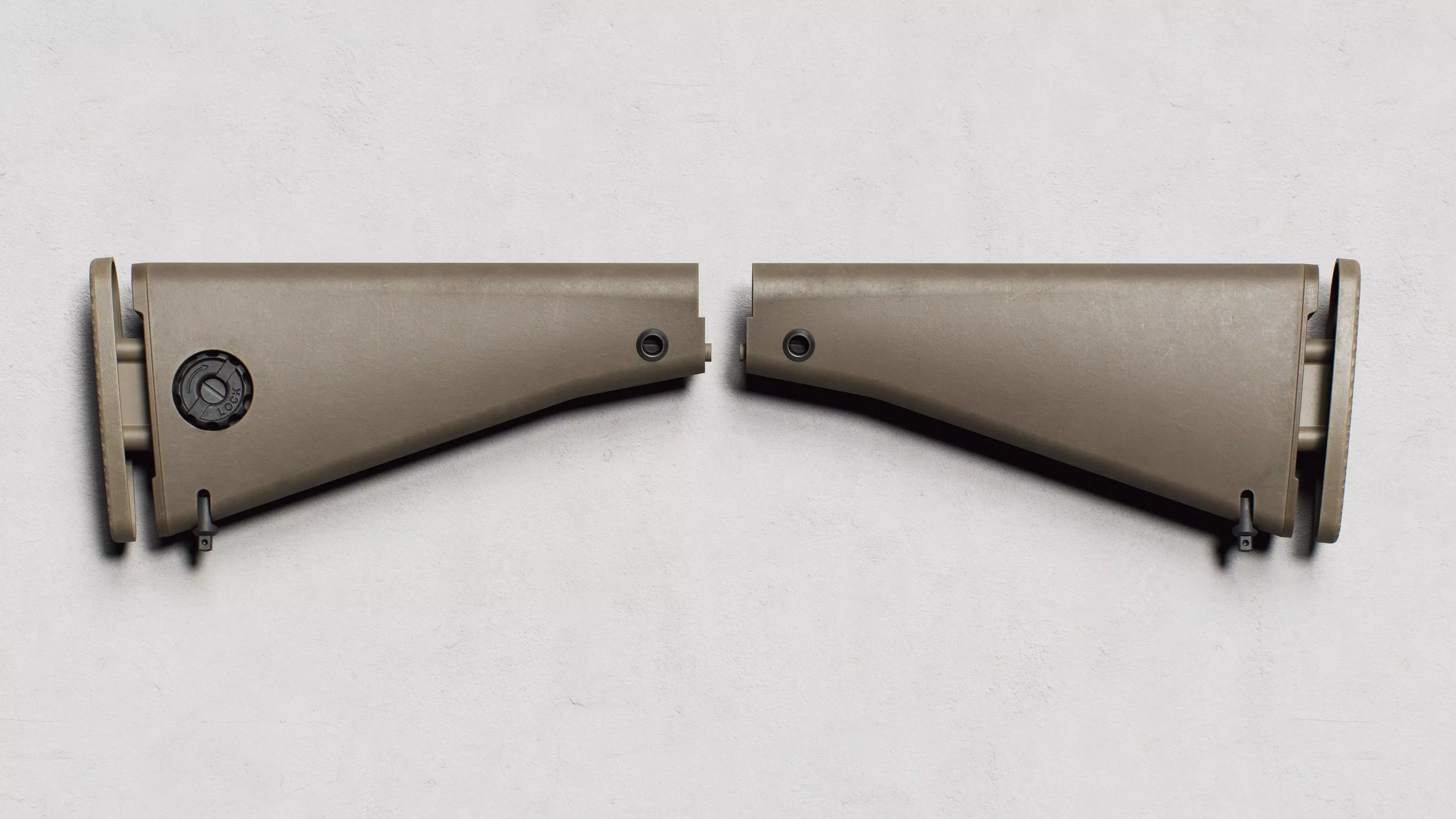 KAC - M110 - Buttstock - Replica Low-poly 3D model_0