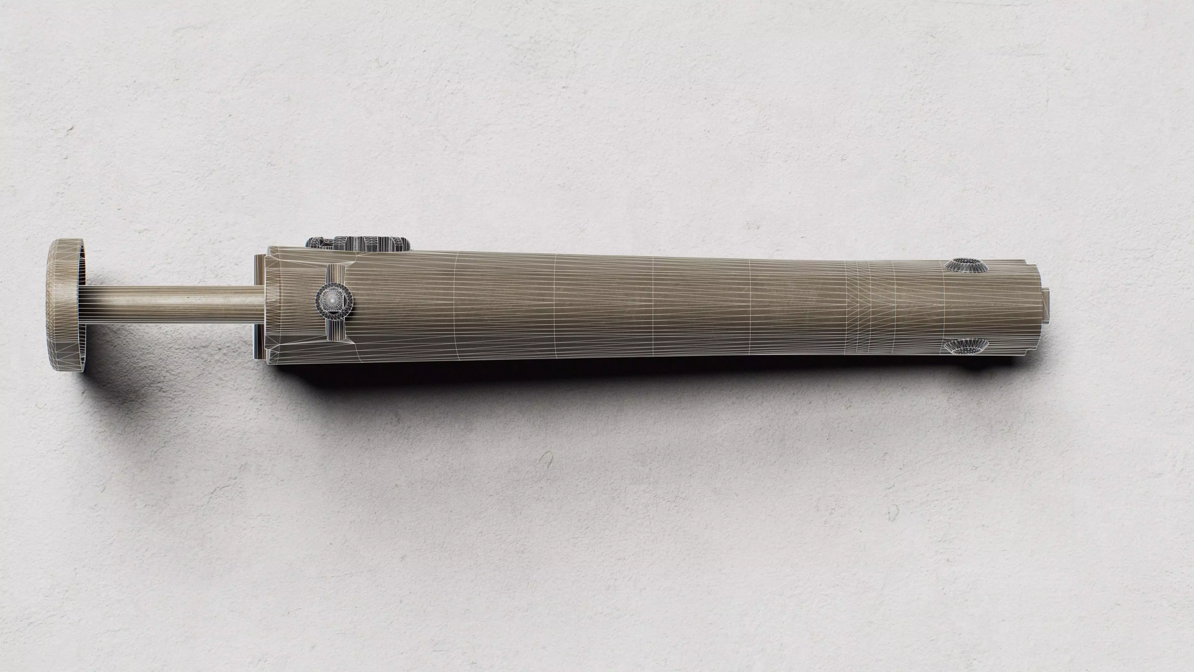 KAC - M110 - Buttstock - Replica Low-poly 3D model_13