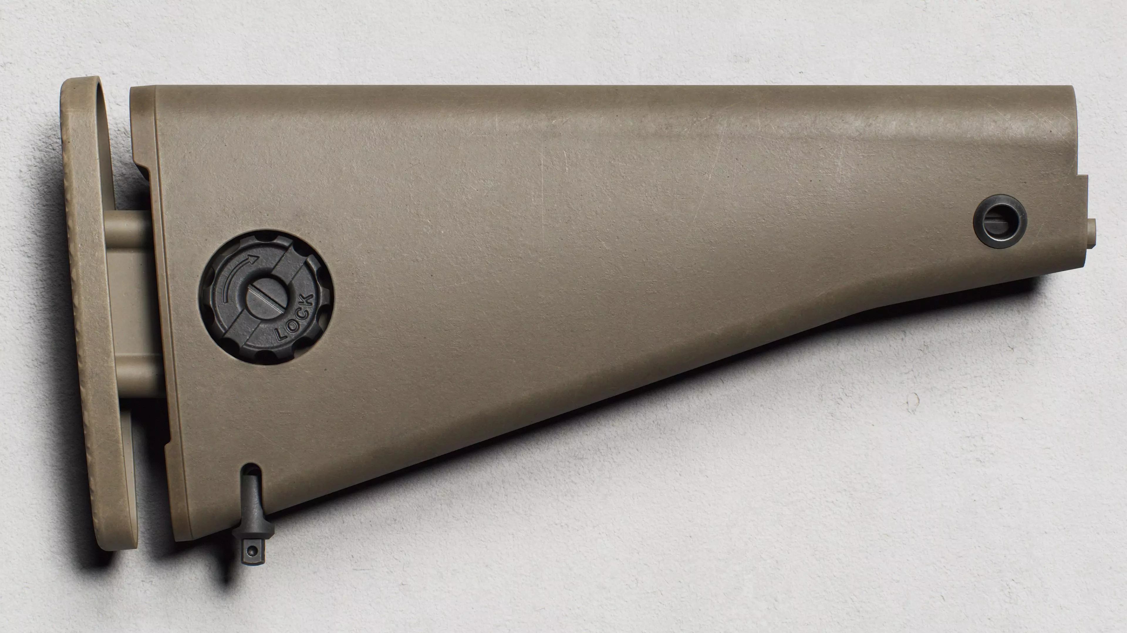 KAC - M110 - Buttstock - Replica Low-poly 3D model_1