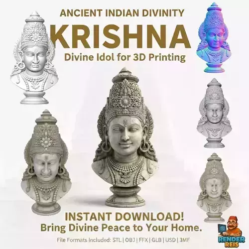 Ancient Indian Temple Style Bust