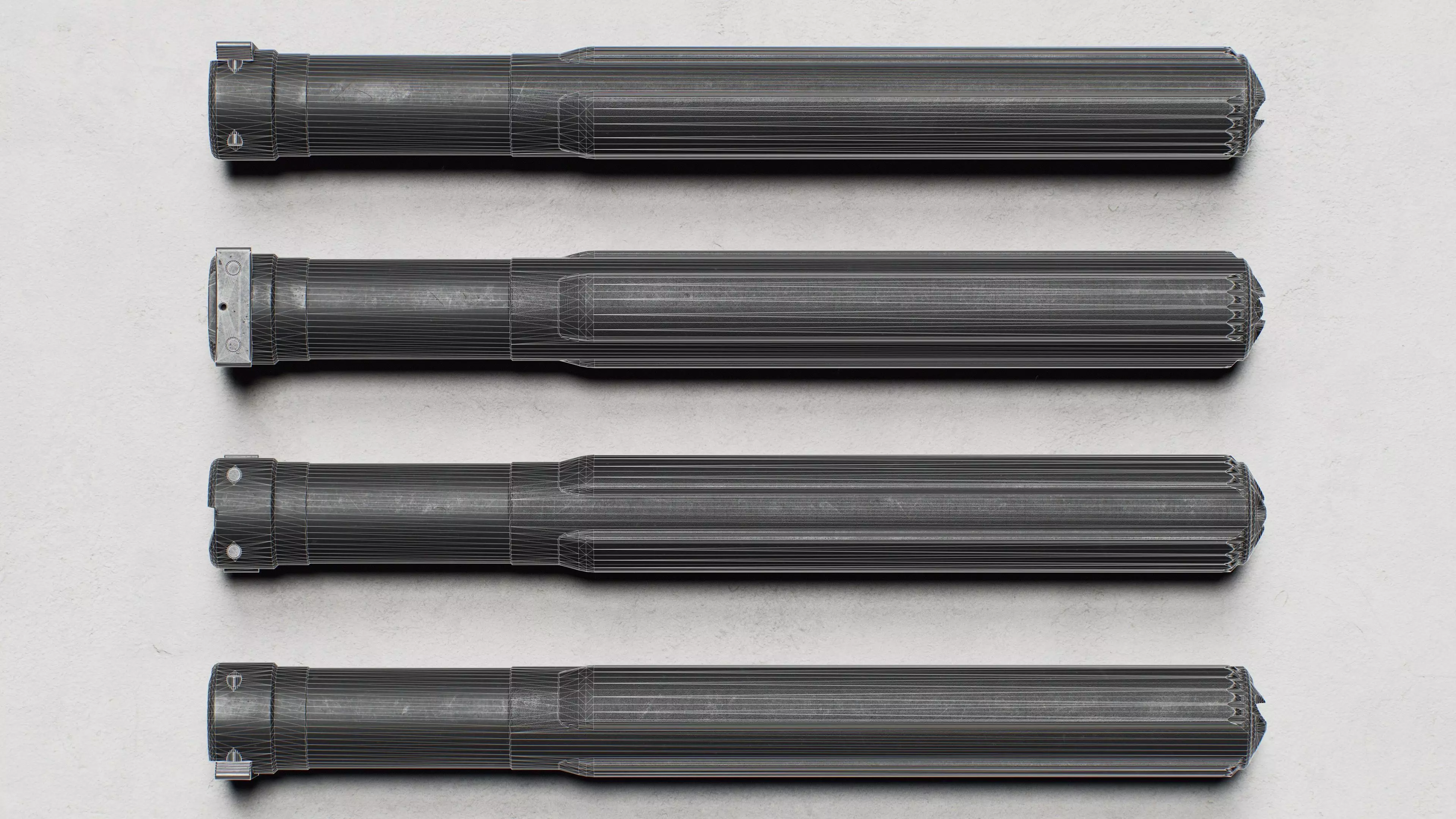 KAC - M110 - PRG Silencer - Replica Low-poly 3D model_16