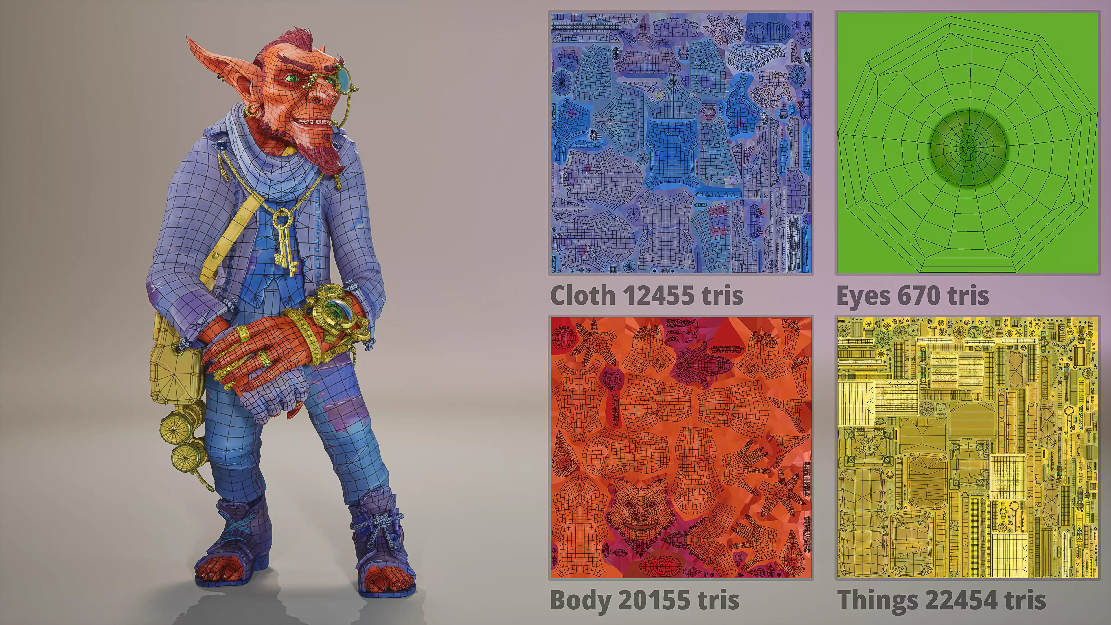 Goblin STY03 Low-poly 3D model_8