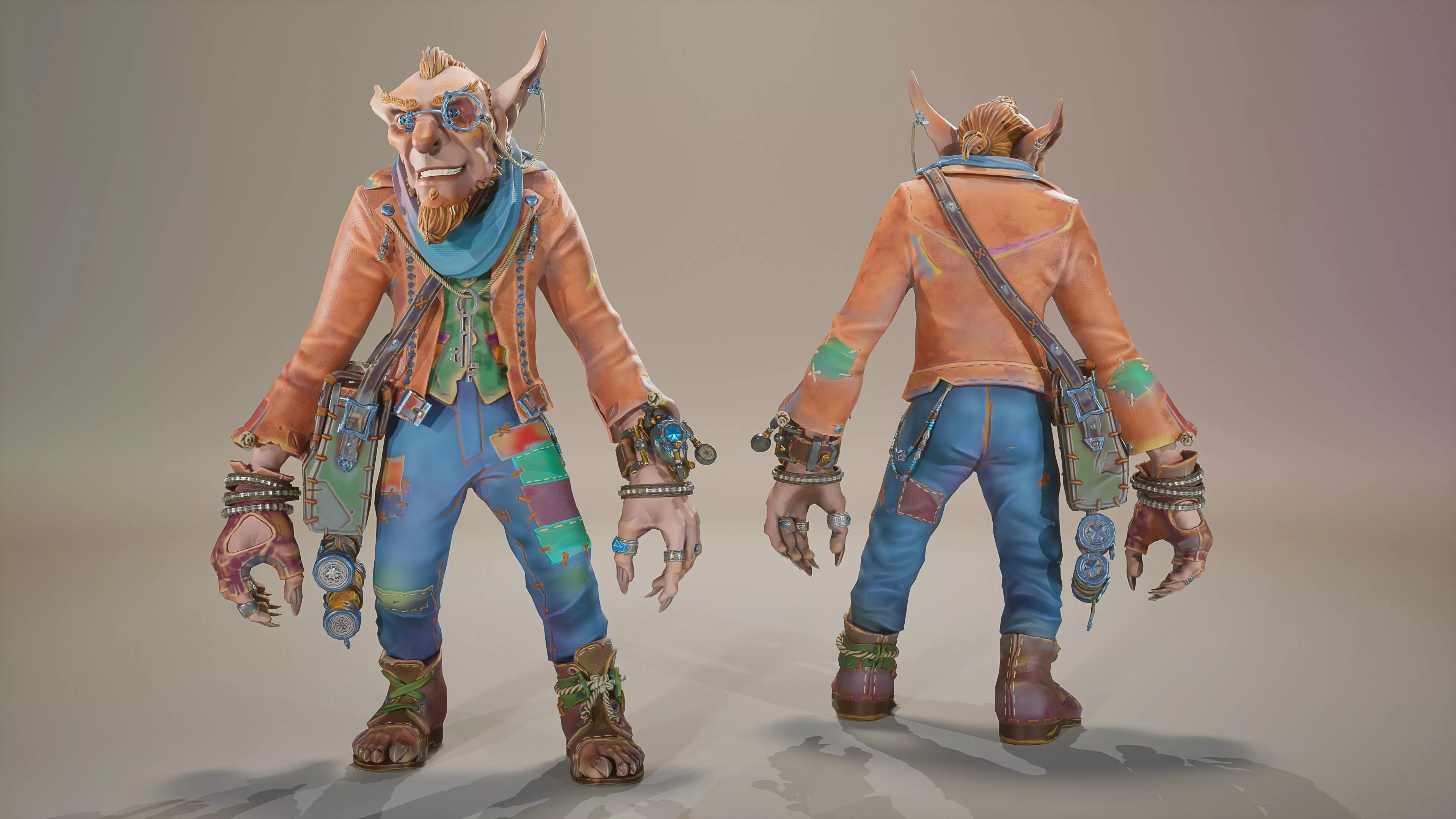 Goblin STY03 Low-poly 3D model_4