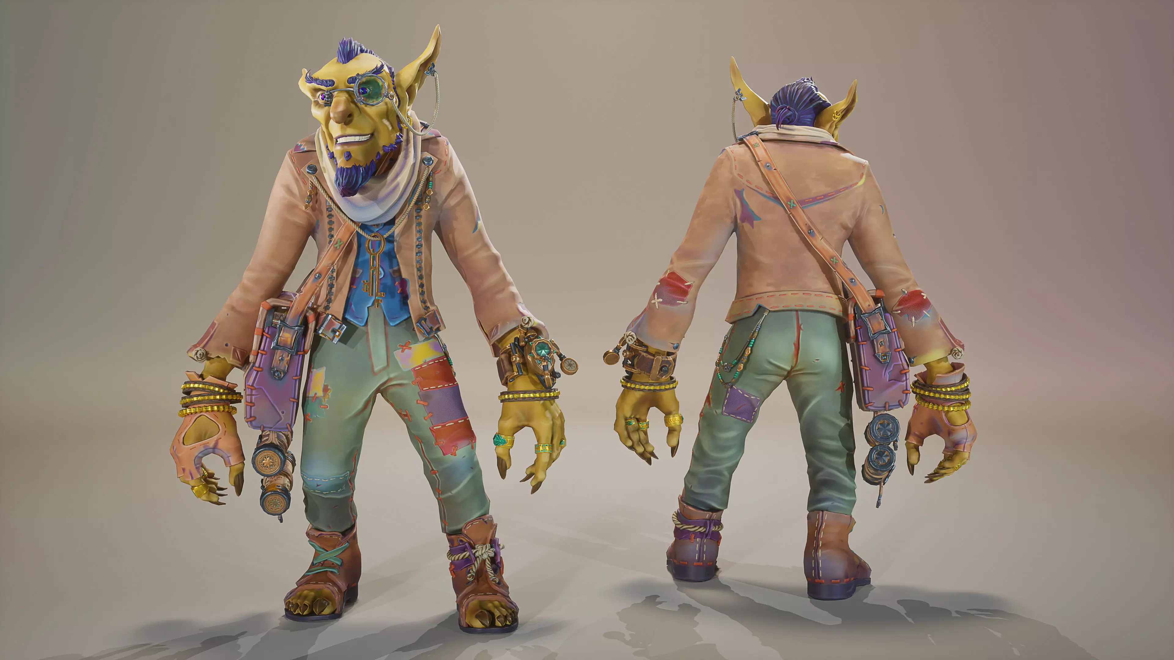 Goblin STY03 Low-poly 3D model_3