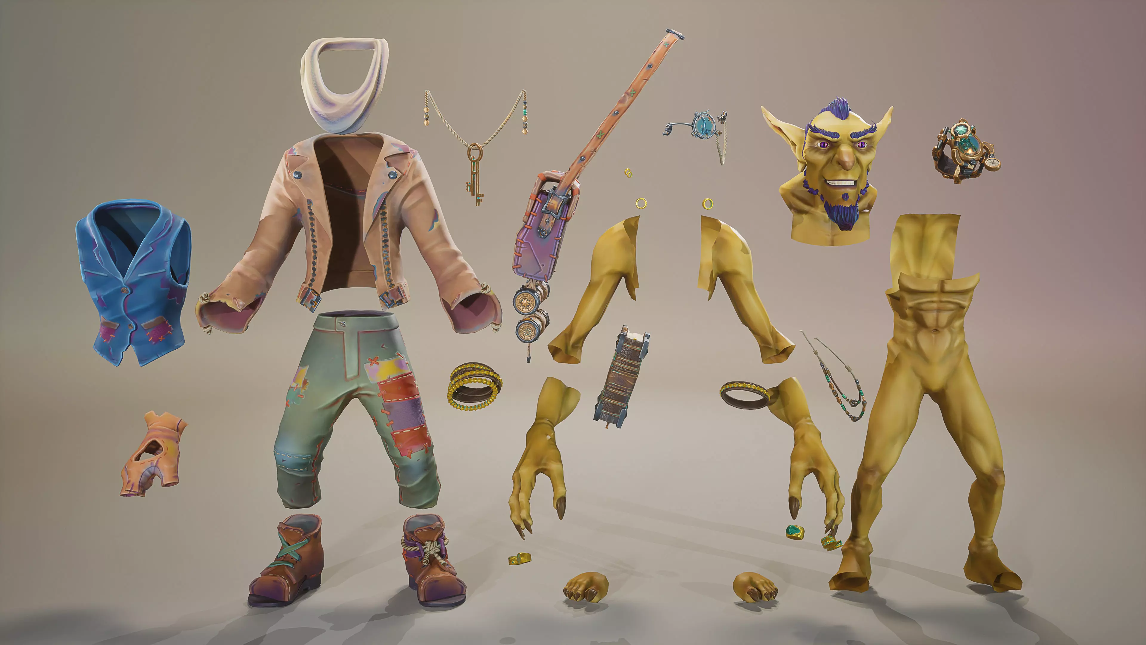 Goblin STY03 Low-poly 3D model_9