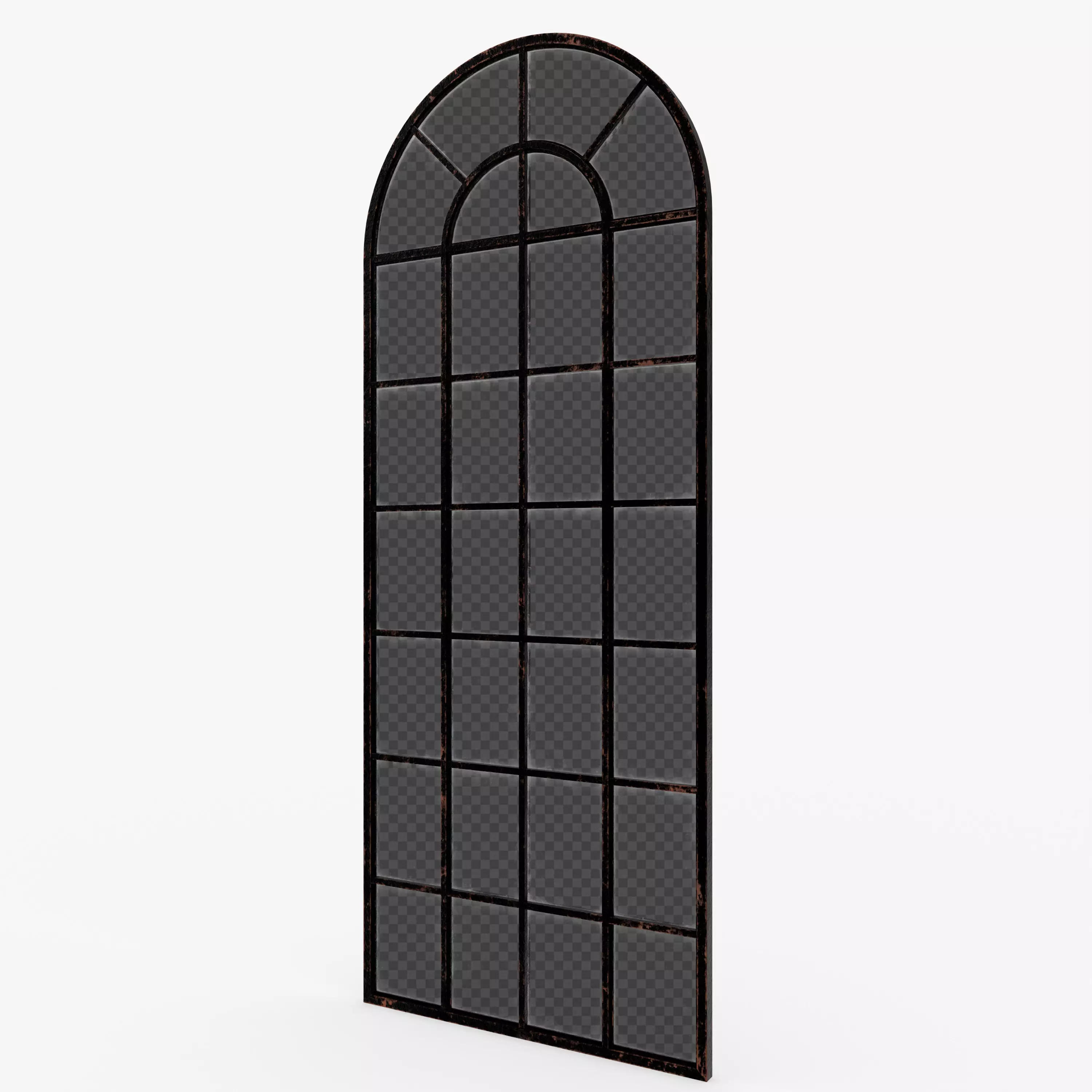 Industrial window Low-poly 3D model_1