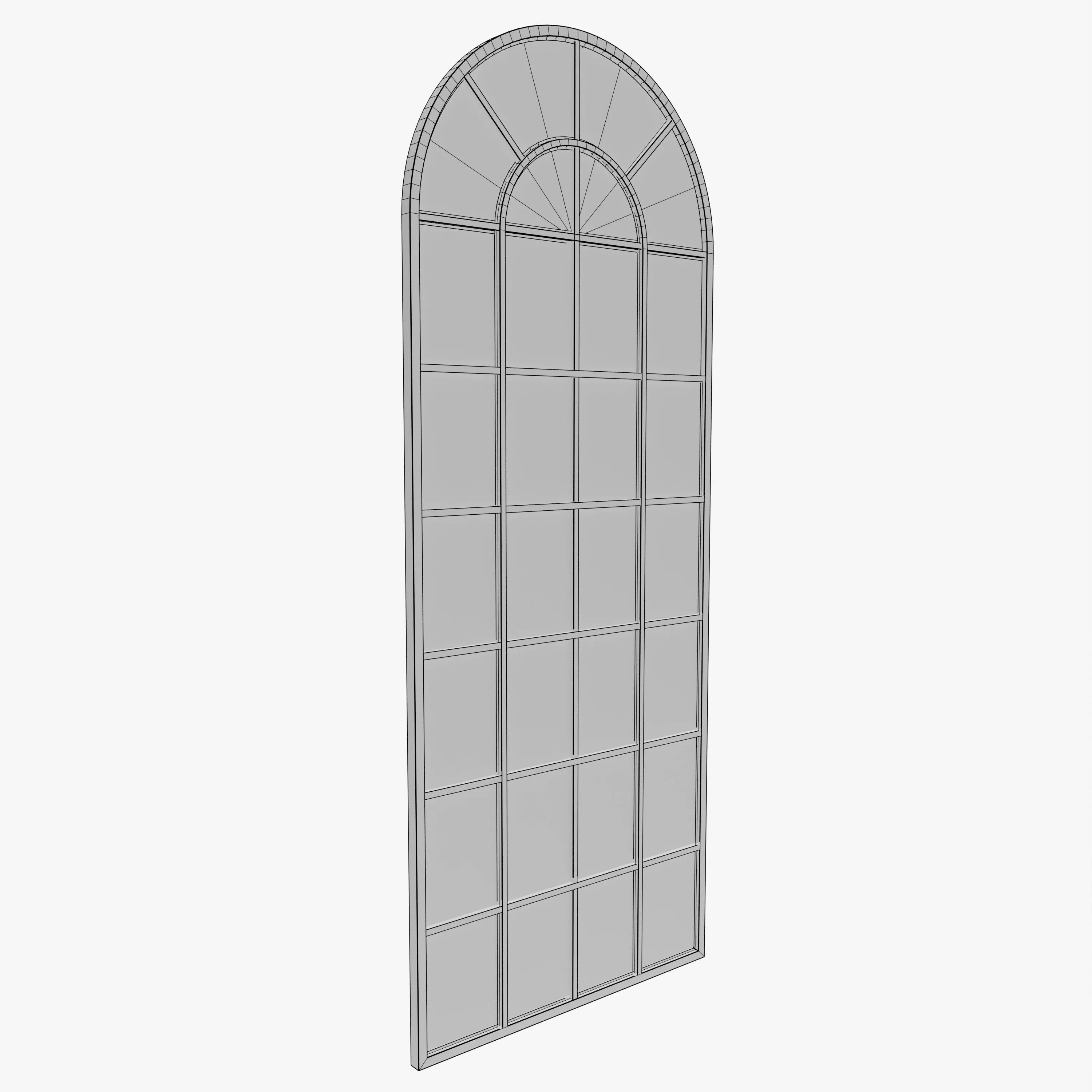 Industrial window Low-poly 3D model_10
