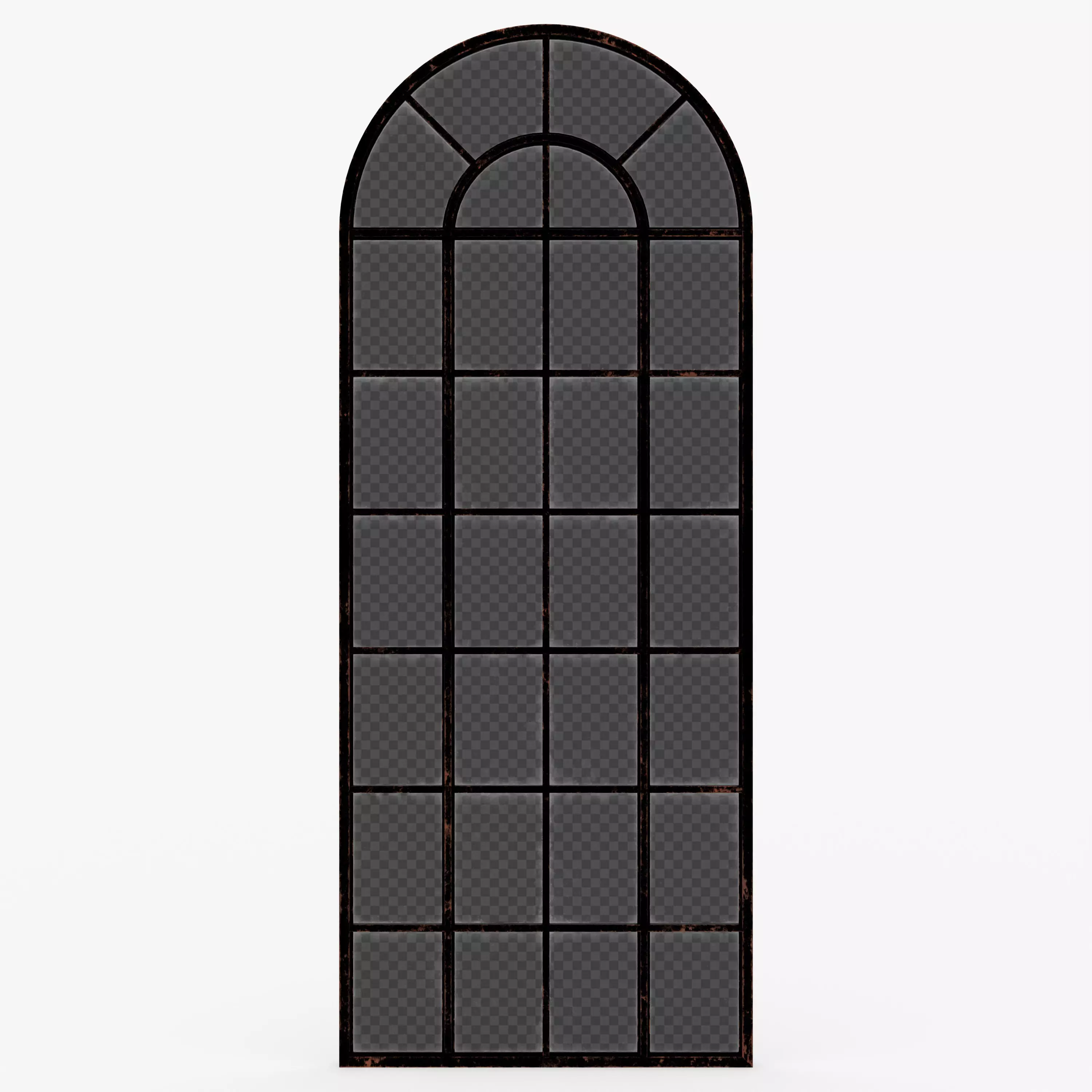 Industrial window Low-poly 3D model_0