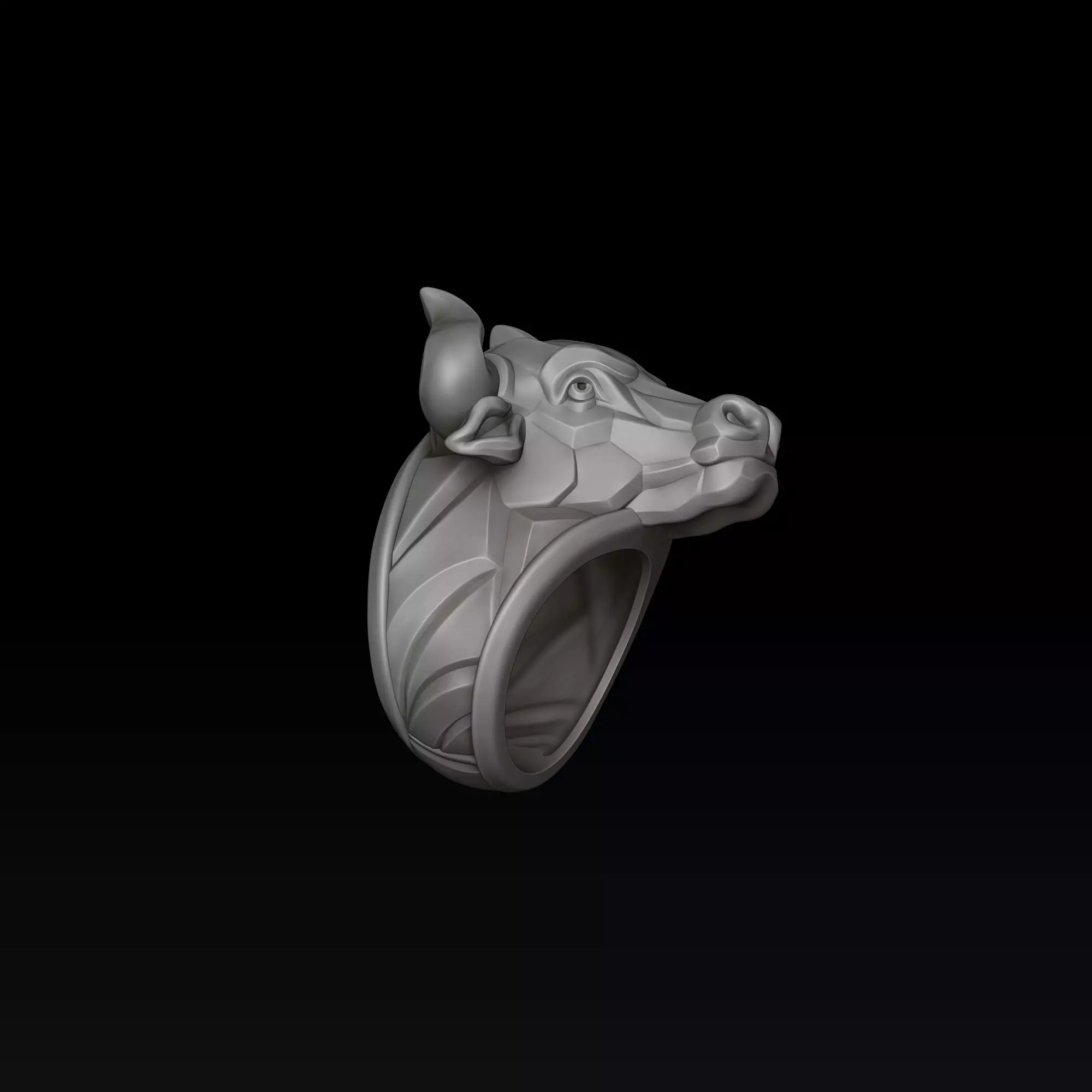 Bull Ring v2 3D print model_1