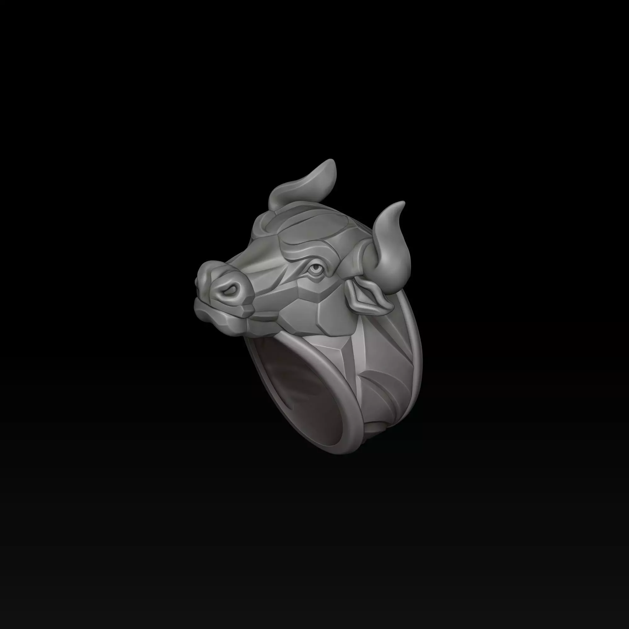 Bull Ring v2 3D print model_4