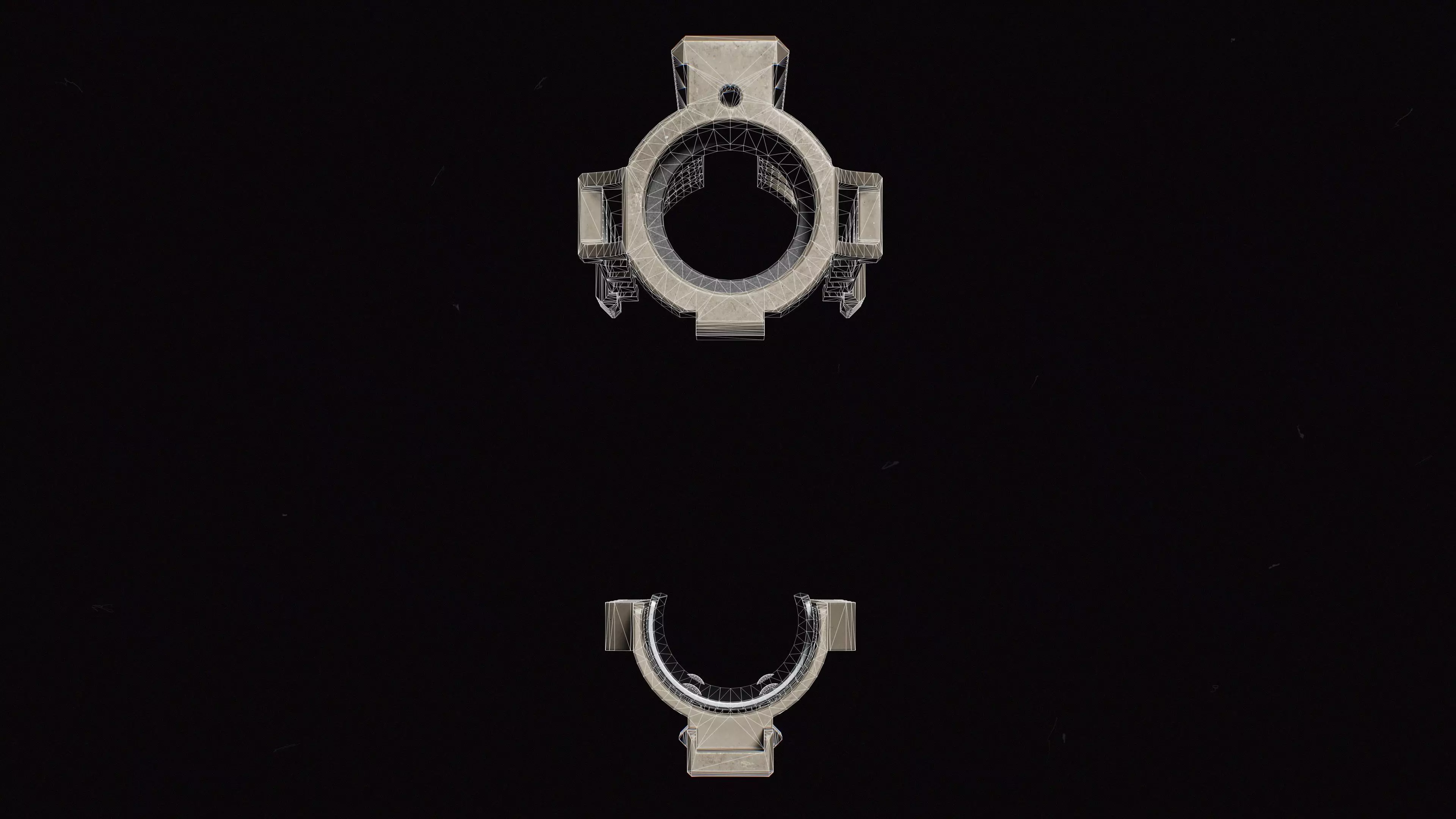 KAC - AR-15 - URX 3 - Replica Low-poly 3D model_26