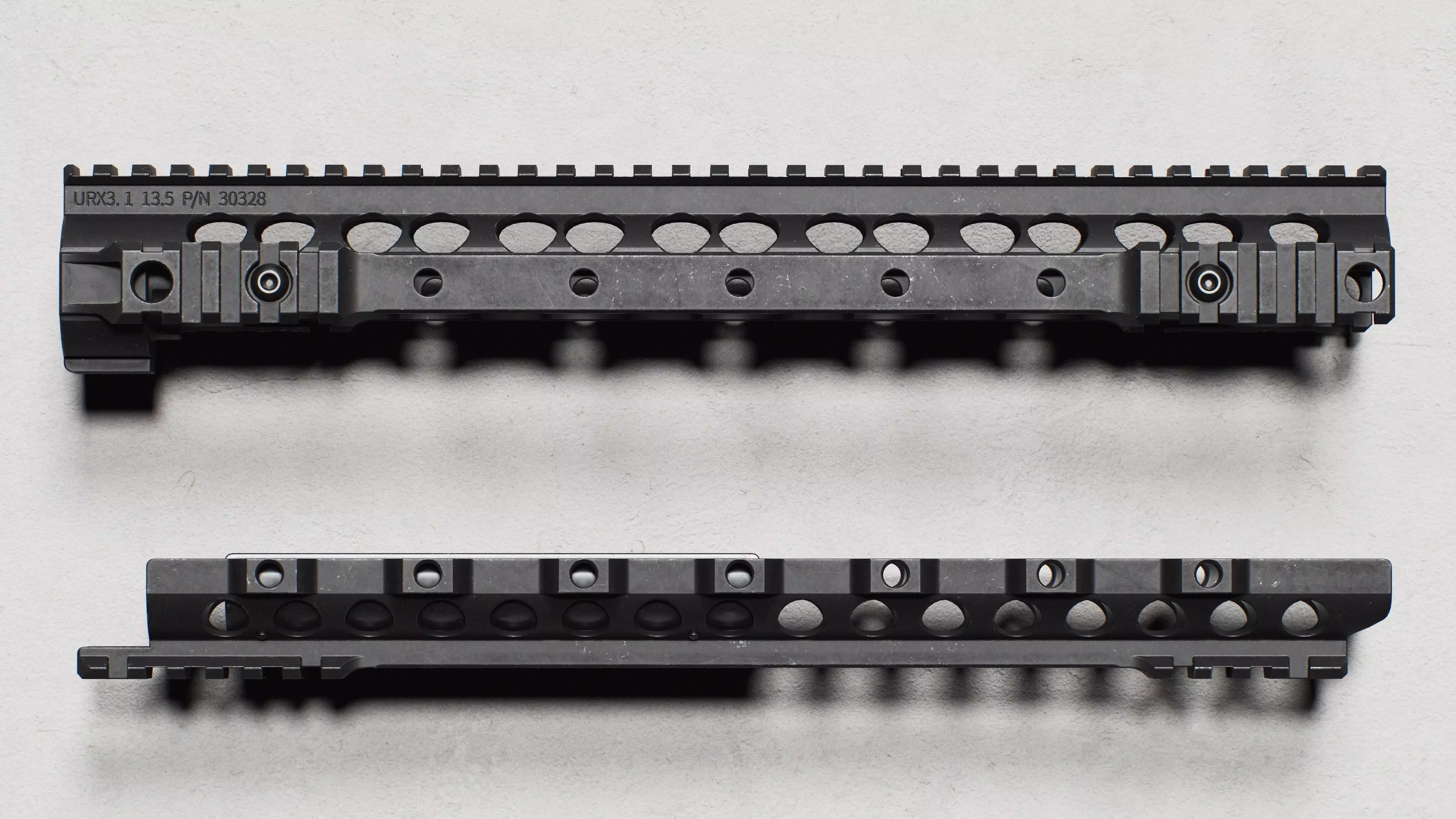 KAC - AR-15 - URX 3 - Replica Low-poly 3D model_6