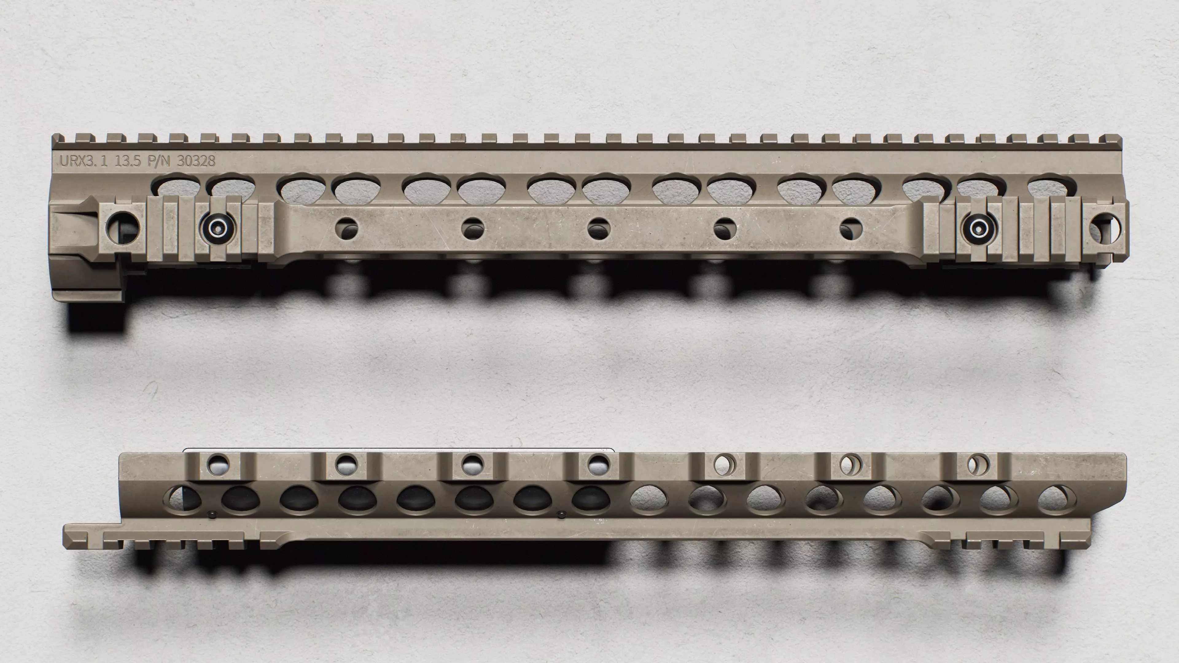 KAC - AR-15 - URX 3 - Replica Low-poly 3D model_7