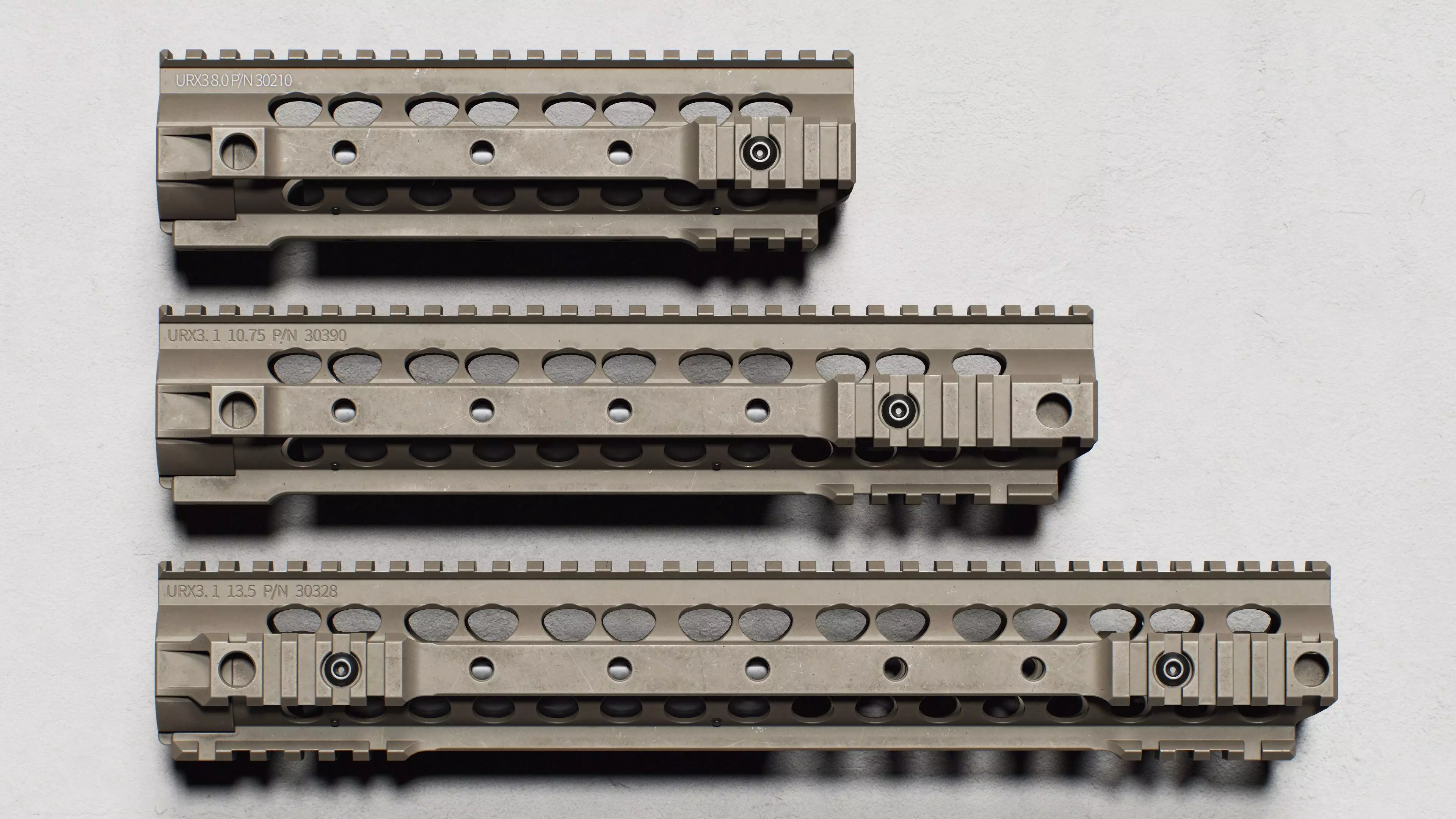 KAC - AR-15 - URX 3 - Replica Low-poly 3D model_0