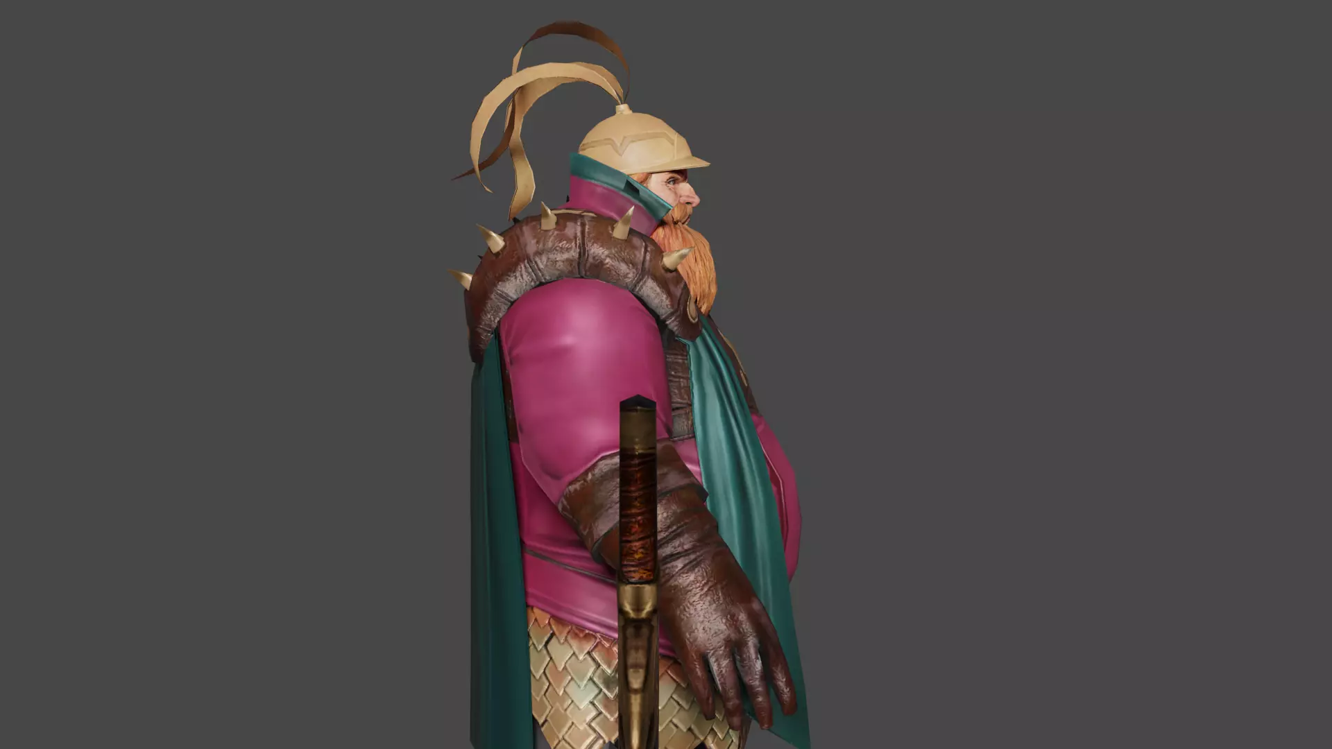 Volstagg Low-poly 3D model_3