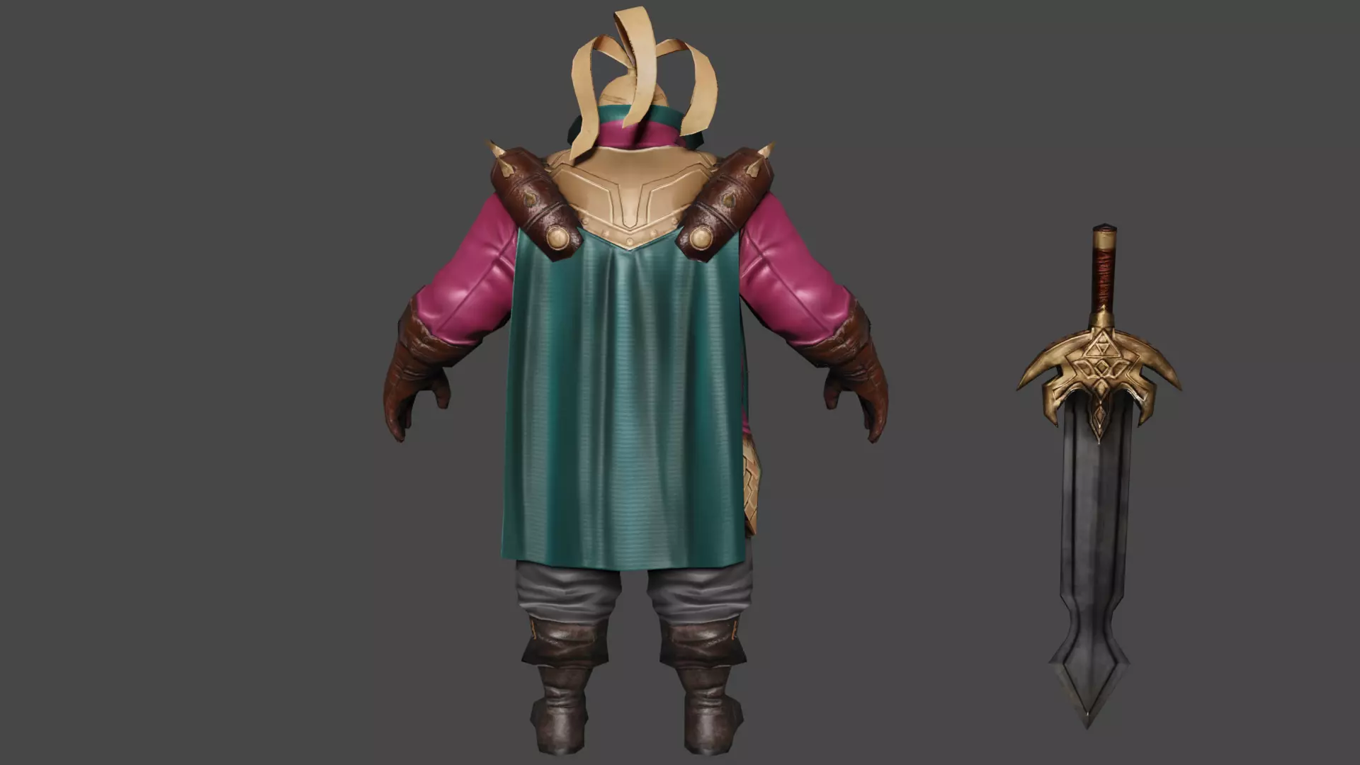 Volstagg Low-poly 3D model_4