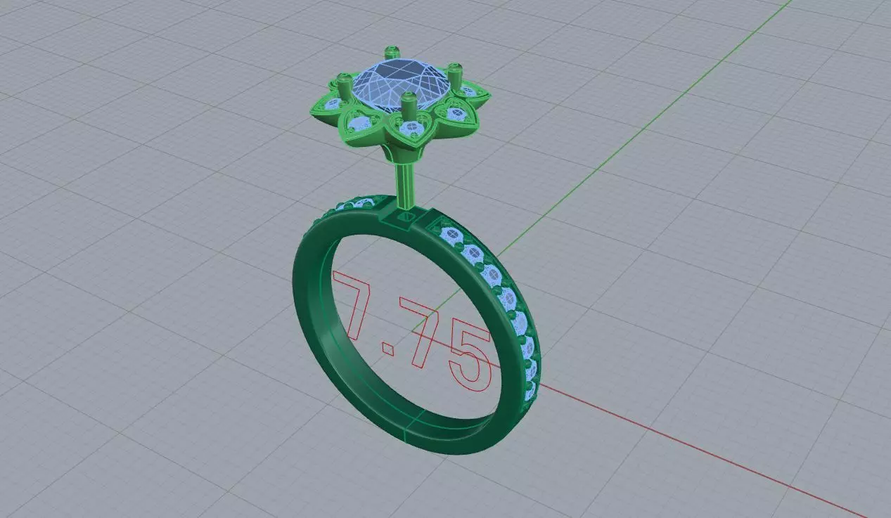 Nice ring 0003 3D print model_4