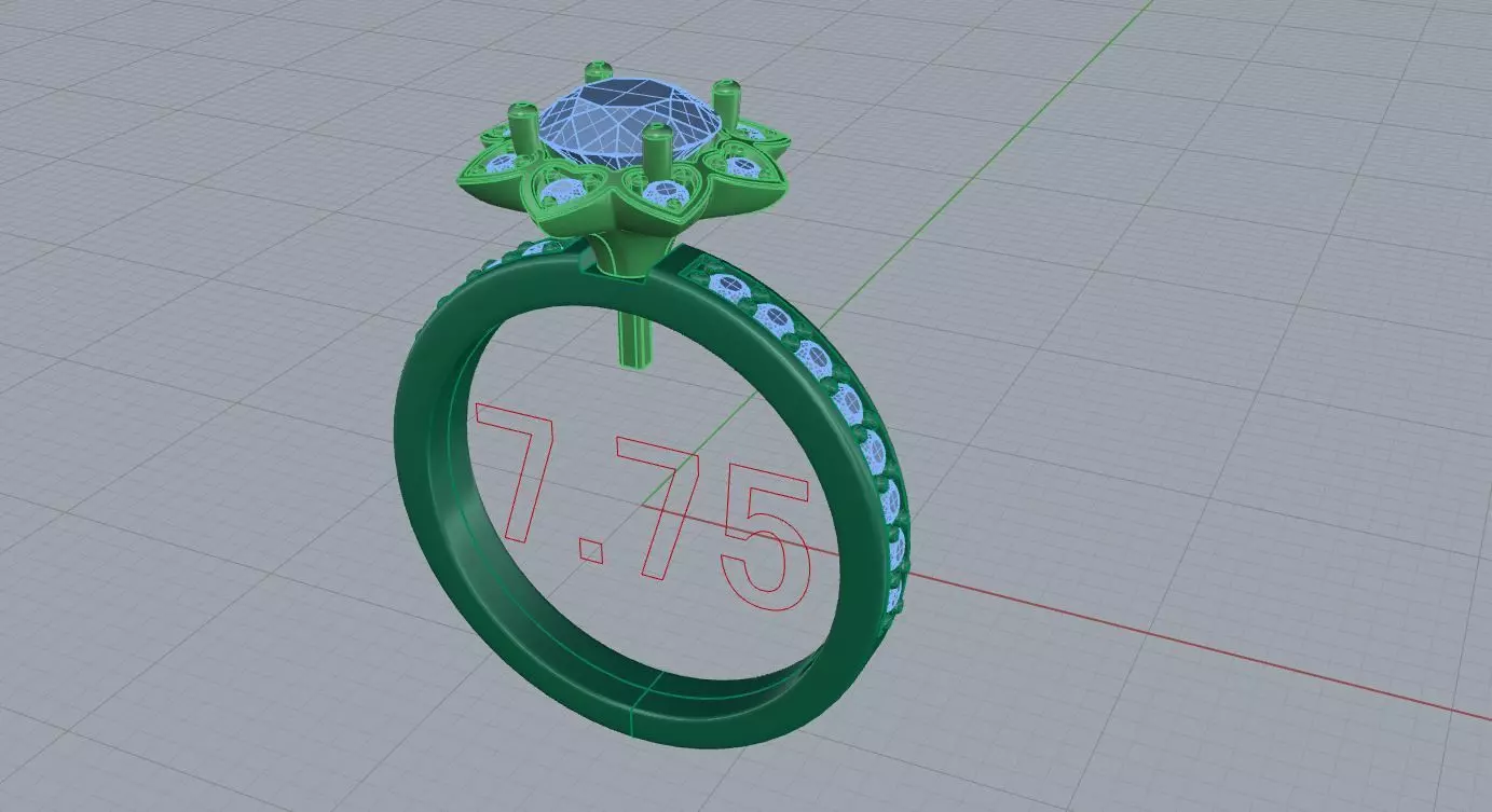 Nice ring 0003 3D print model_3