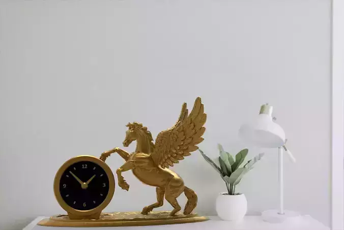 Pegasus Desk Clock
