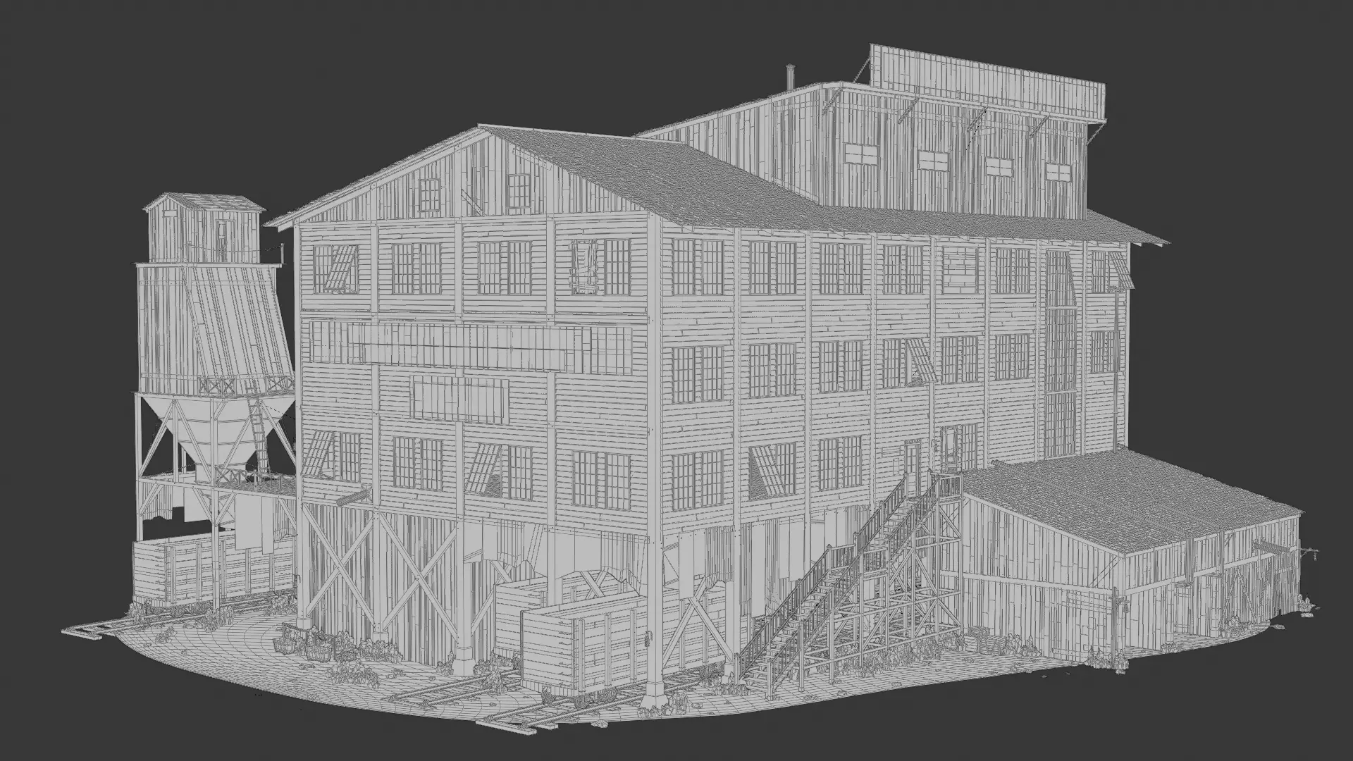 Wild West Building Coal Company 3D model_1
