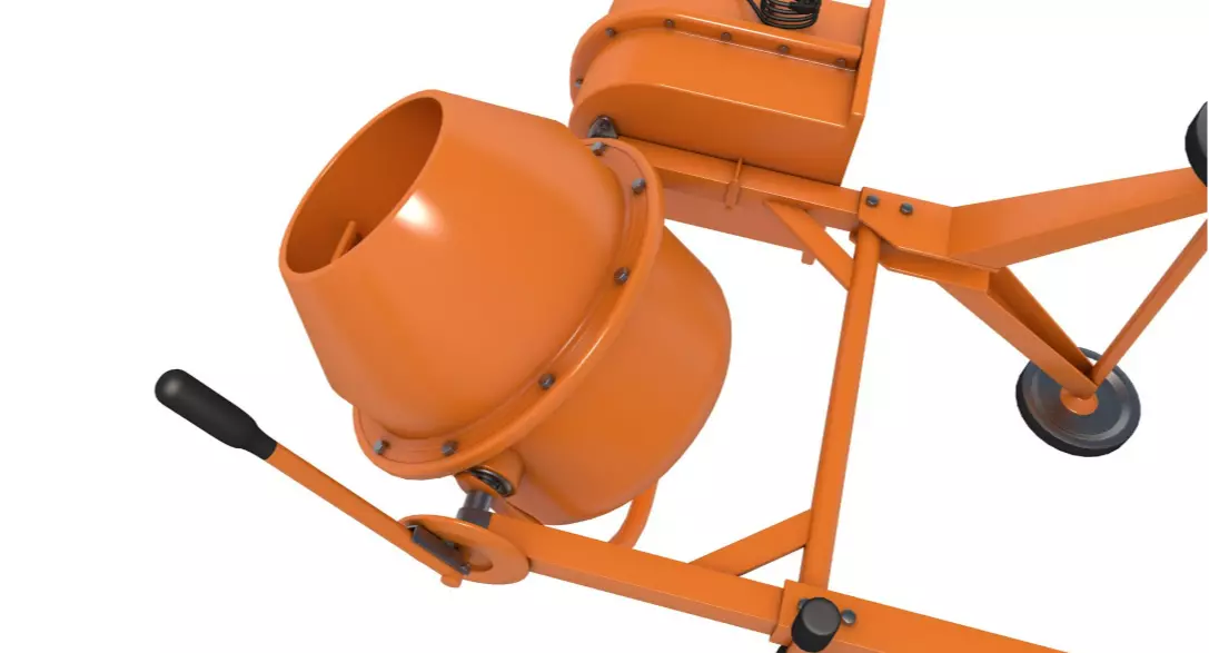 Concrete Mixer 3D model_4