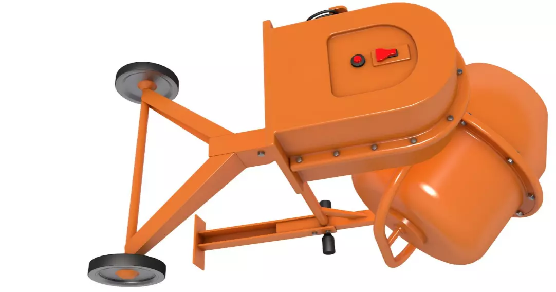 Concrete Mixer 3D model_1