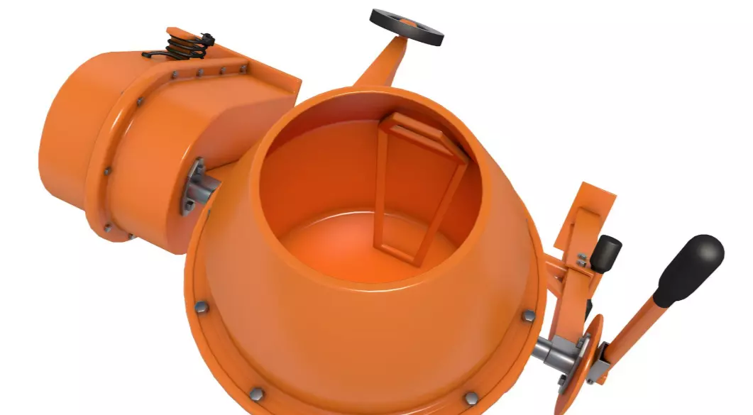 Concrete Mixer 3D model_3
